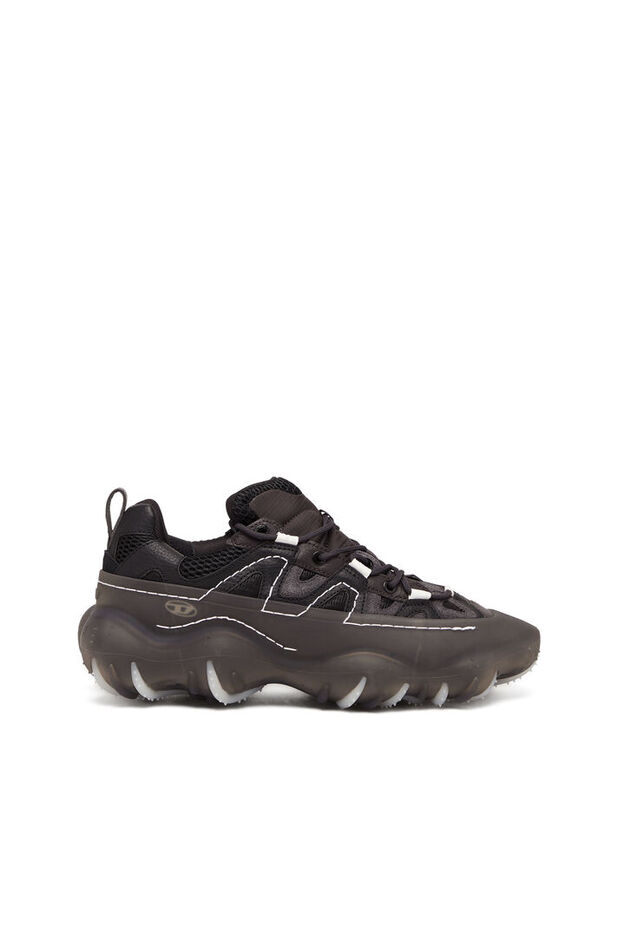 S-Prototype P1-Low-top sneakers with rubber overlay