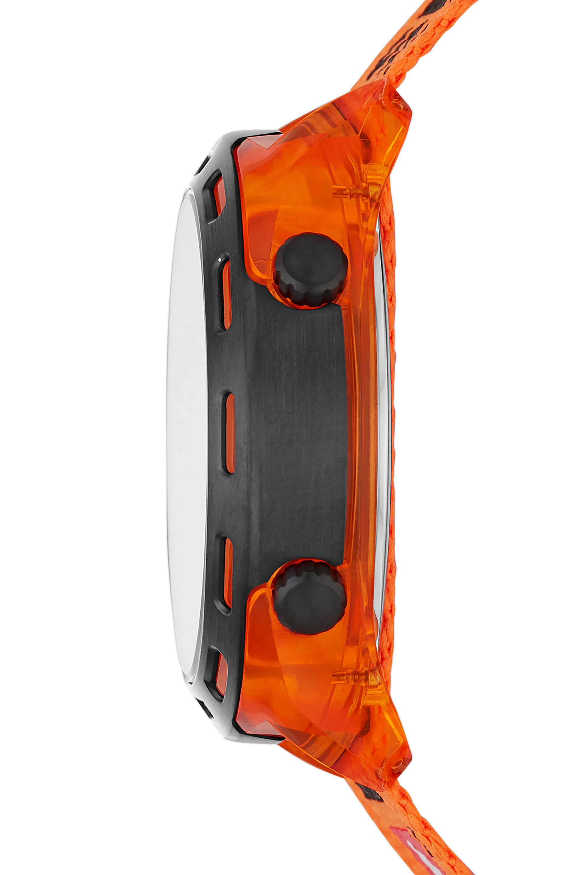 DZ1896 Man Crusher digital orange nylon watch Diesel