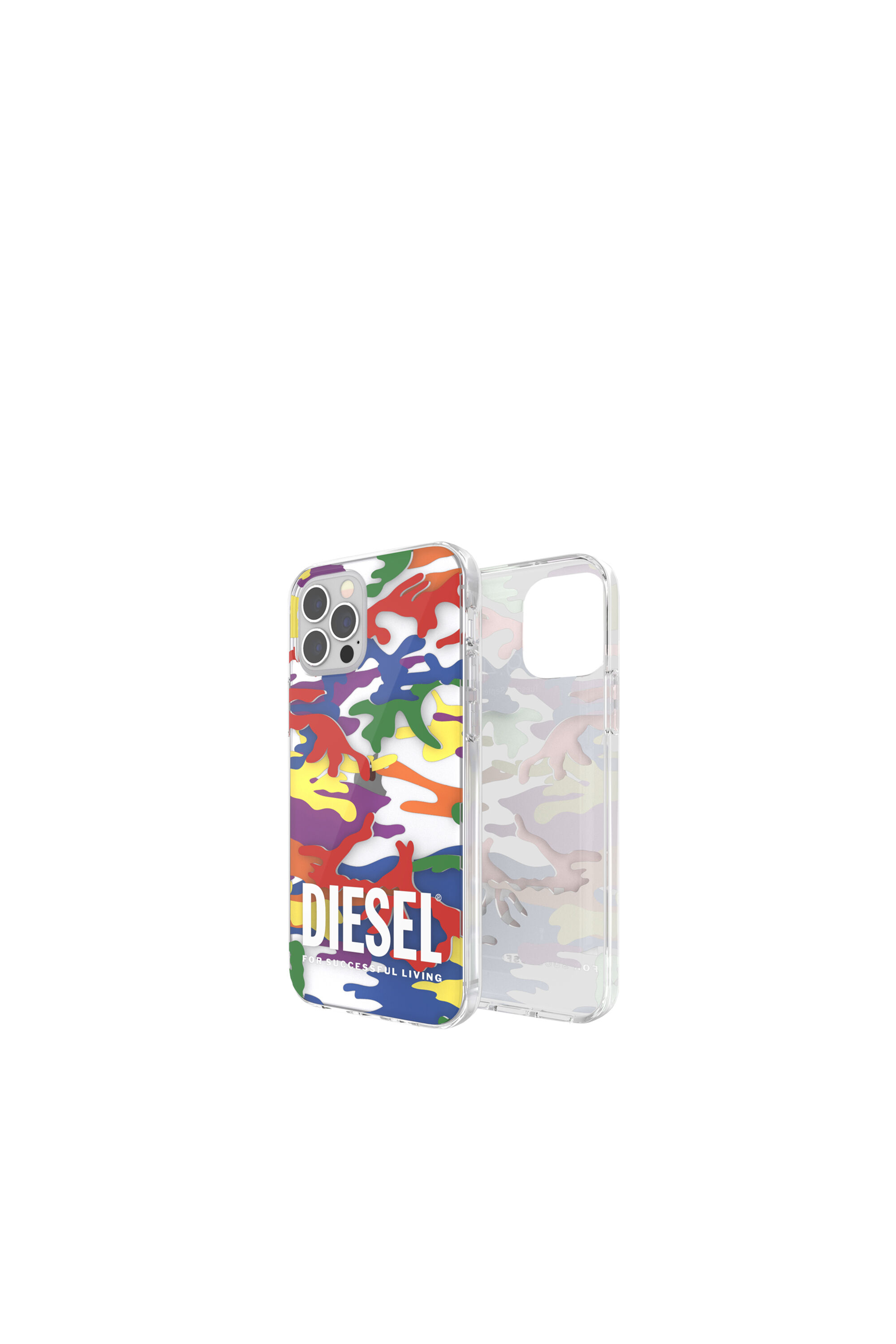 Diesel - 44332  STANDARD CASES, Unisex Clear case Pride for iPhone 12 / 12 Pro in Multicolor - Image 1