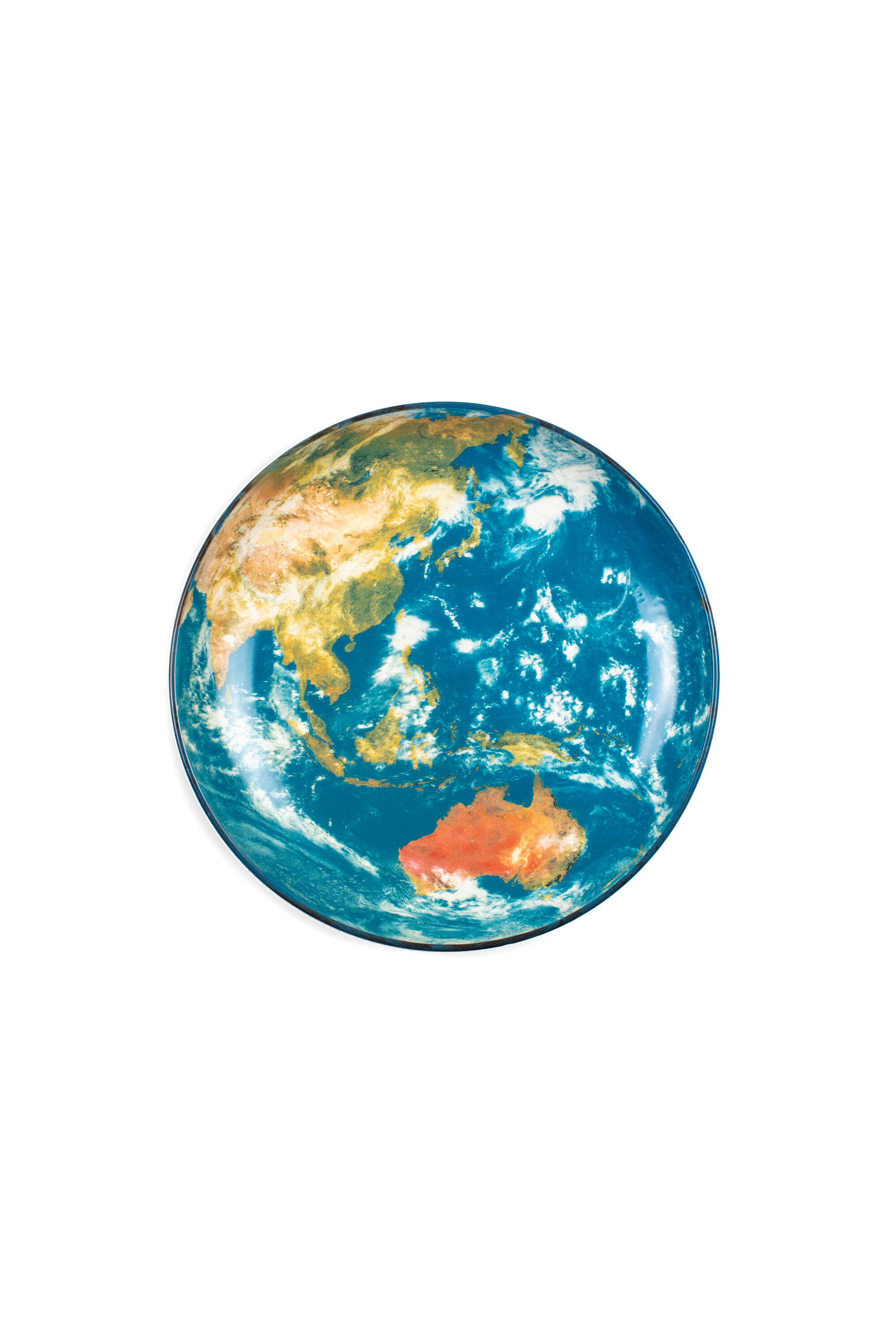 Diesel - 10834 COSMIC DINER, Unisex's Porcelain plate "Cosmic diner"  - Earth Asia in Blue - 1
