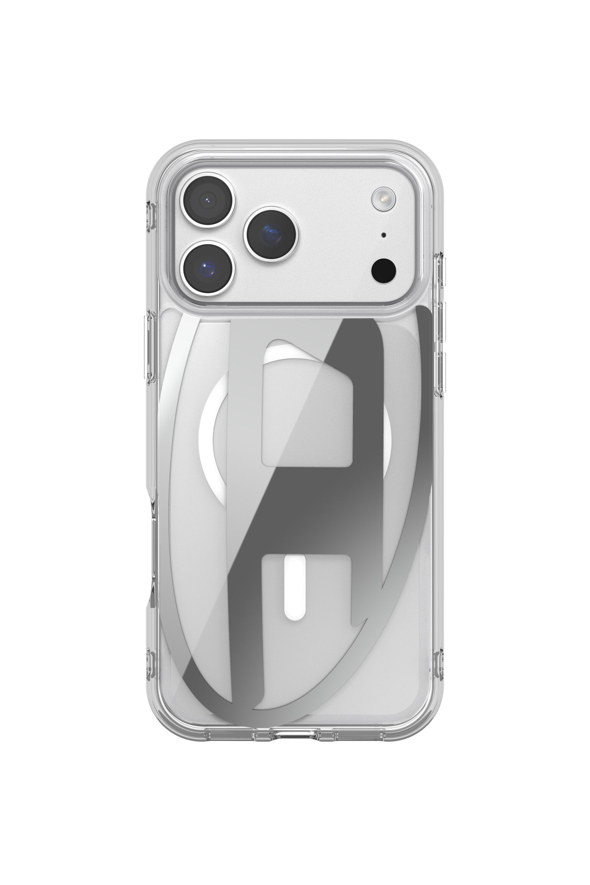 Diesel - 60414 AOP CASE, Unisex's Oval D metallic case with magsafe for iPhone 17 Pro Max in Grey - 2