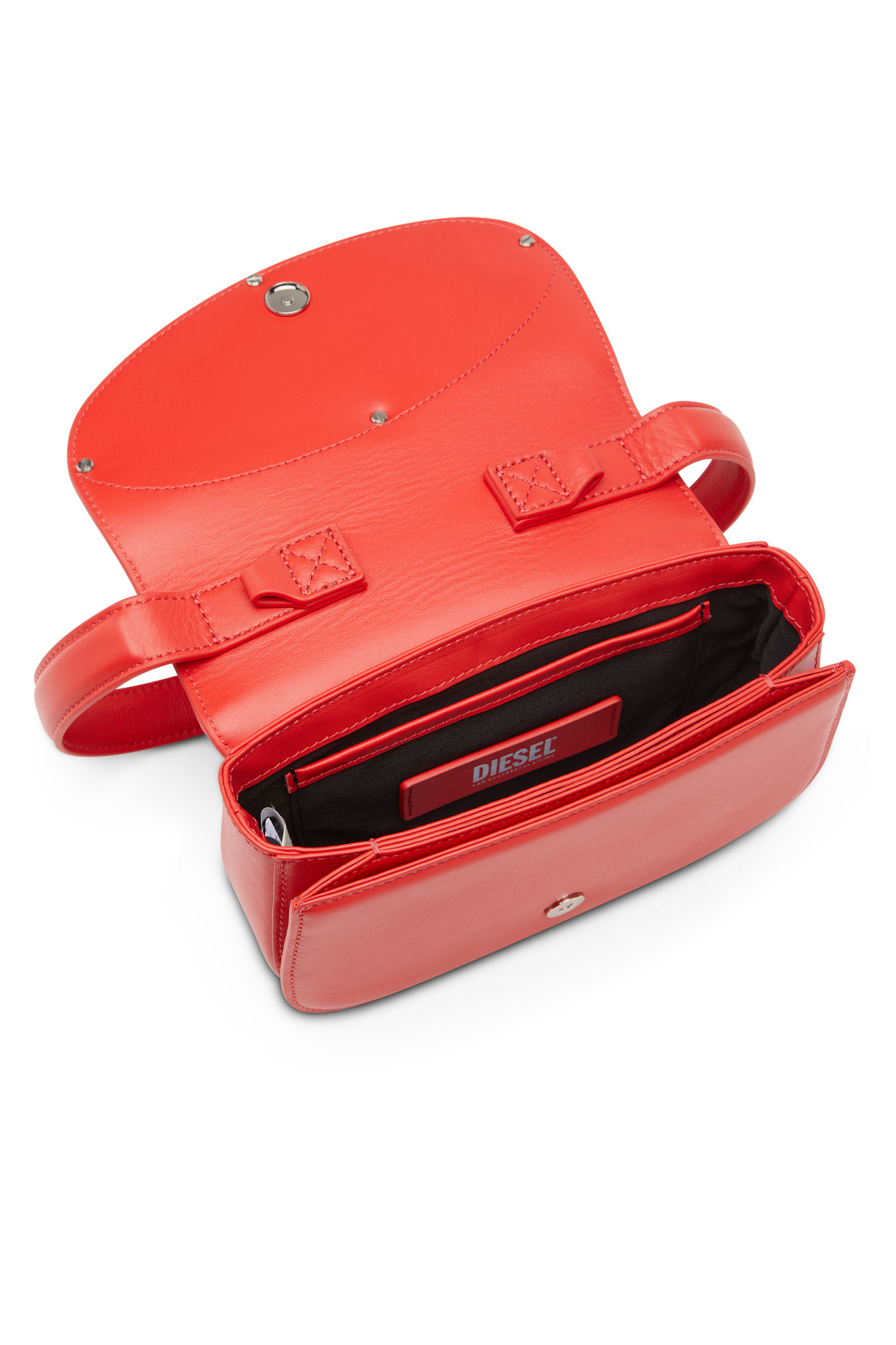 Women s 1DR Iconic shoulder bag in nappa leather Red Diesel
