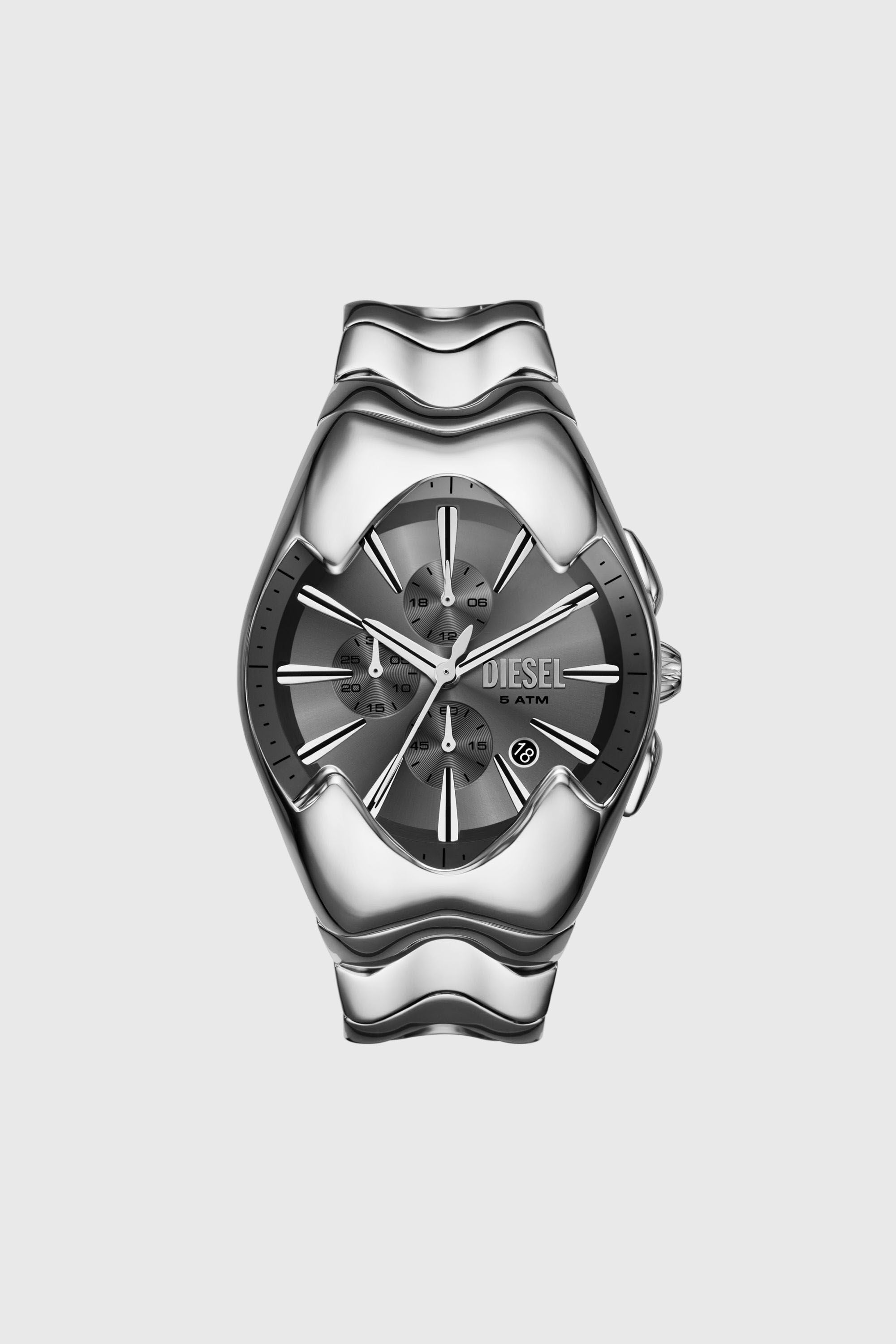 Diesel - DZ4683, Man's Diesel Mercurial Chronograph Stainless Steel Watch in Silver - 1