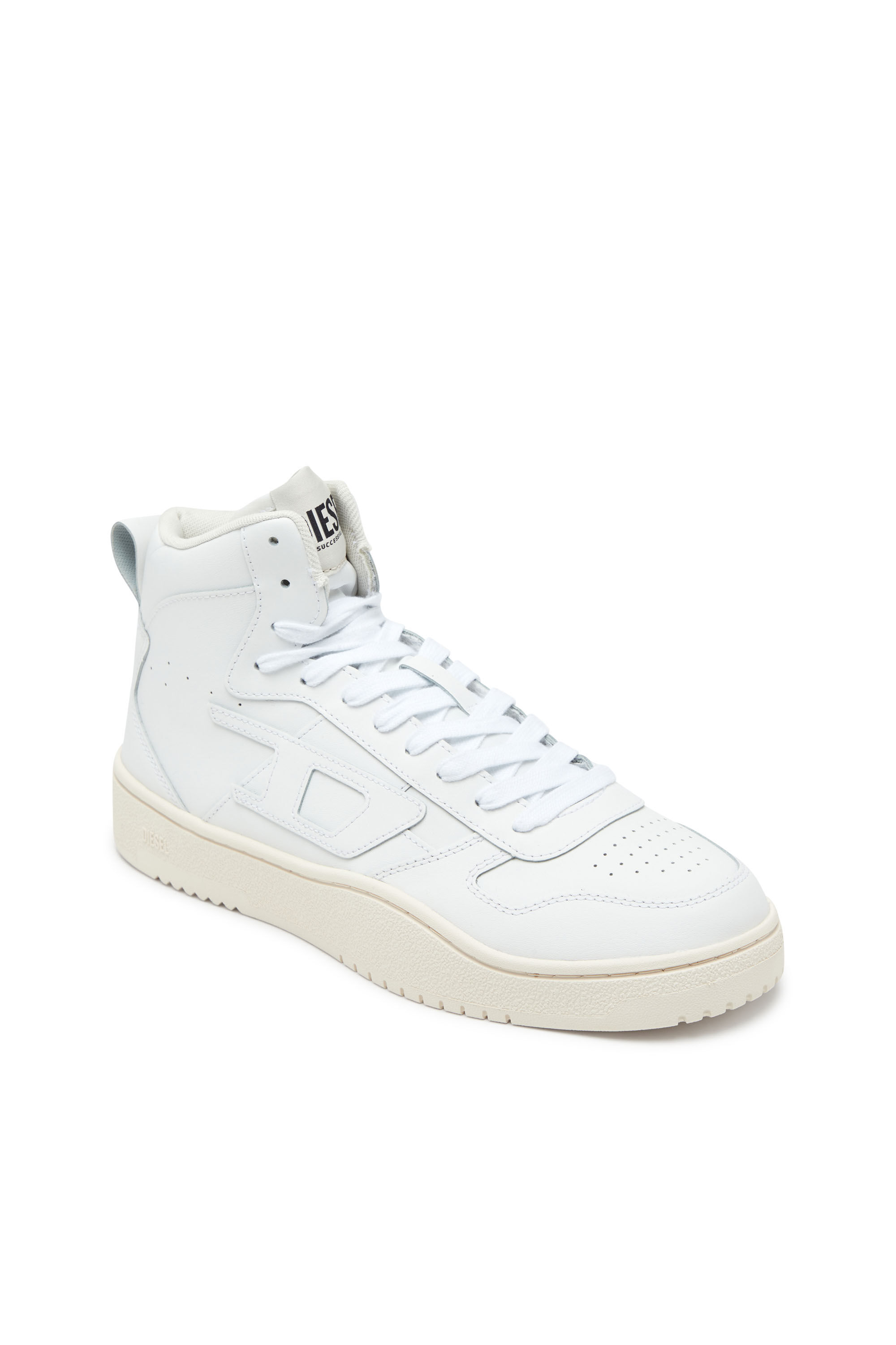 Diesel - S-UKIYO V2 MID, Man S-Ukiyo-High-top sneakers in leather in White - Image 6
