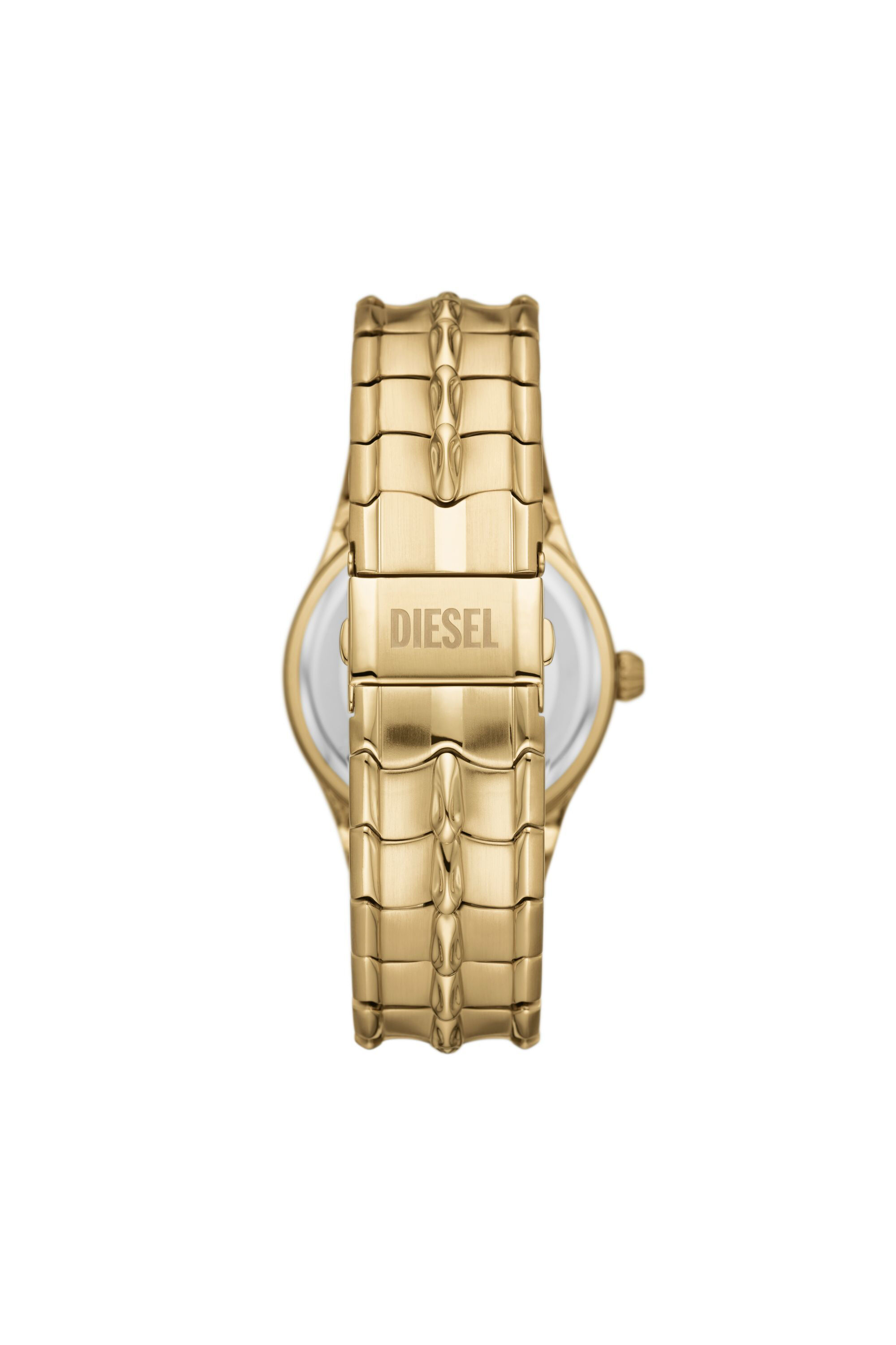 Diesel - DZ2186, Man Vert Three-Hand Date Gold-Tone Stainless Steel Watch in Oro - Image 2