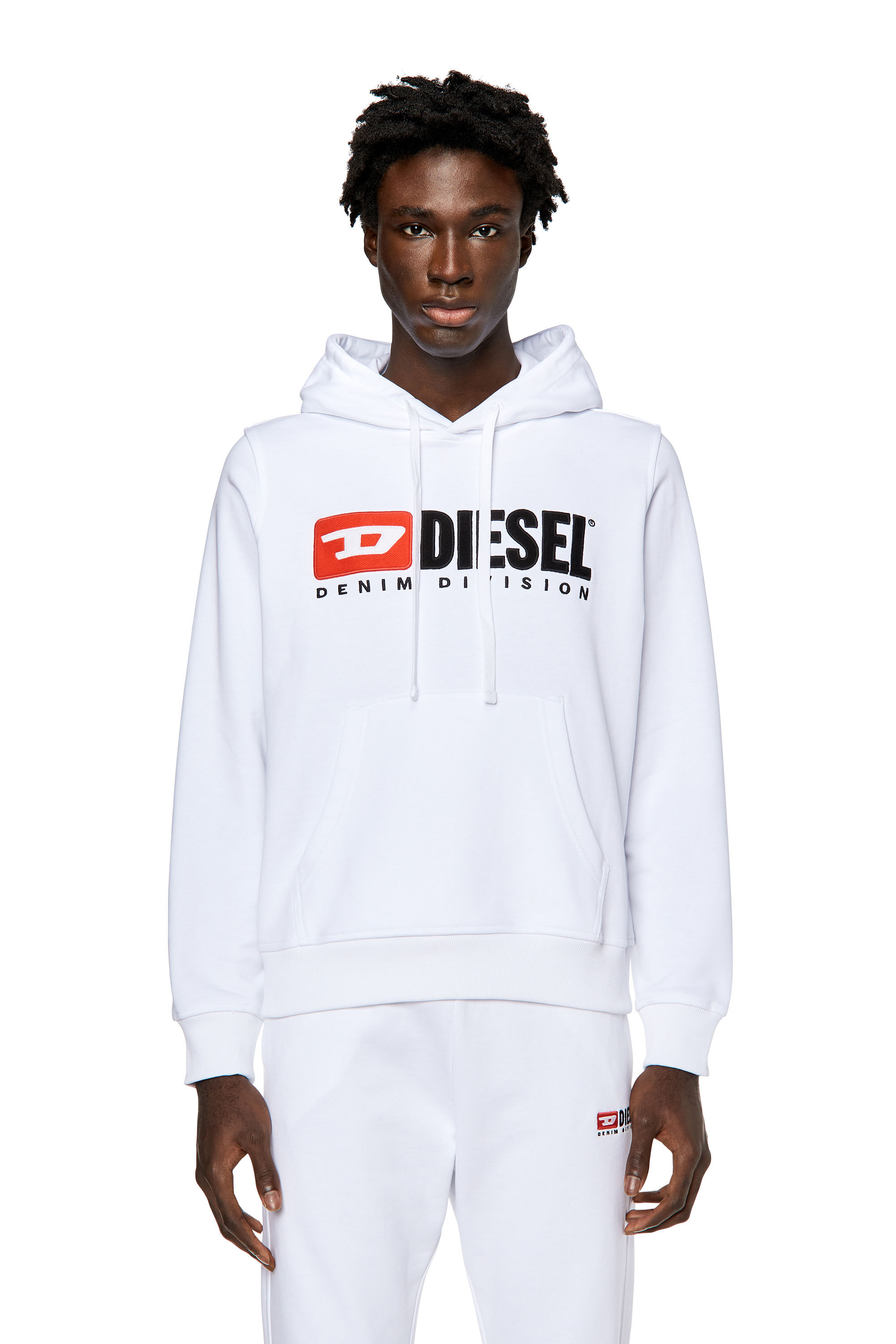 S GINN HOOD DIV Man Hoodie with logo applique Diesel