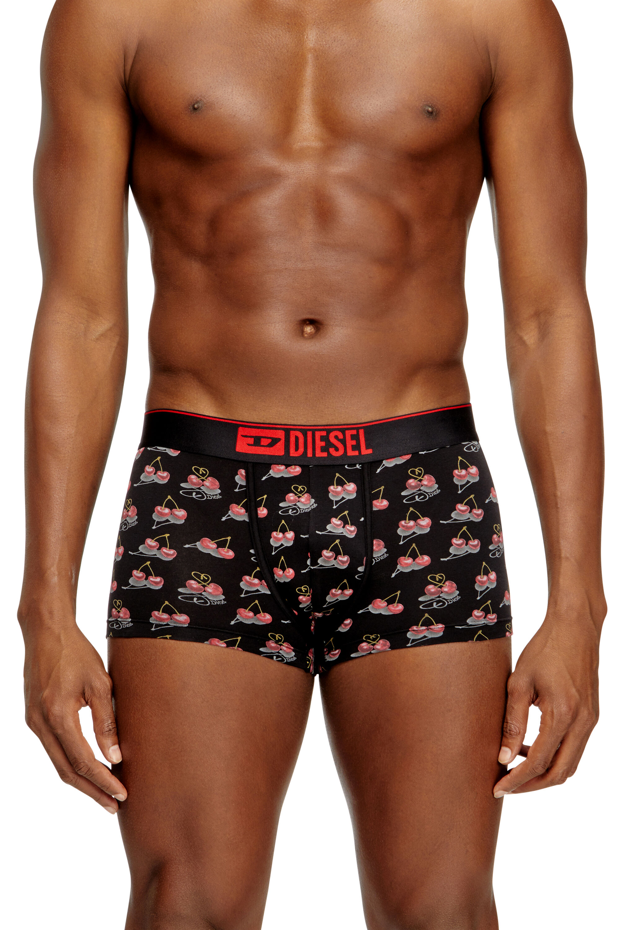 Diesel - DAMIEN-GFT-3PACK, Man's 3-pack of cherry-heart boxer shorts in Black/Red - 2