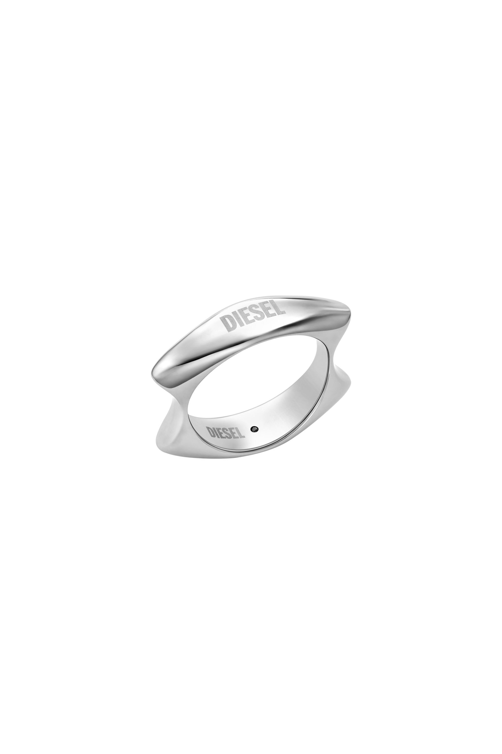 Diesel - DX1584040 JEWEL, Unisex's Stainless Steel Band Ring in Silver - 1