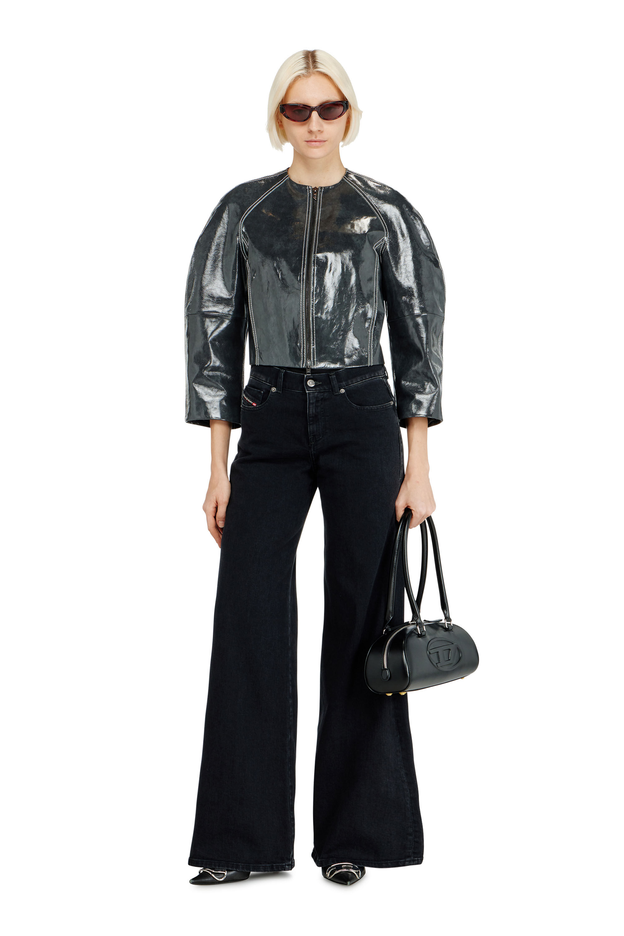 Diesel - Woman's Flare Jeans 1978 D-Akemi 09N89, Black/Dark grey - 1