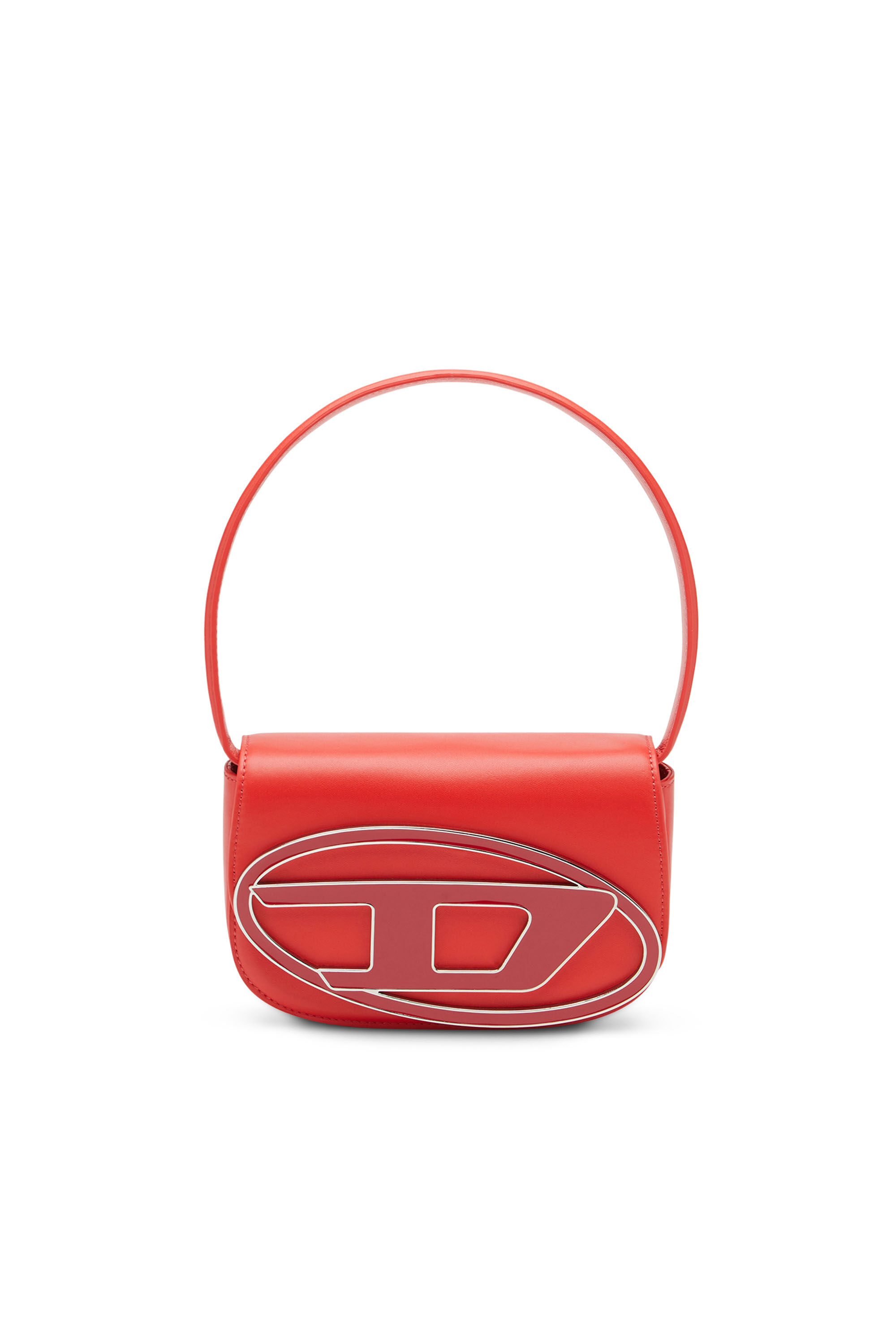 Women s 1DR Iconic shoulder bag in nappa leather Red Diesel