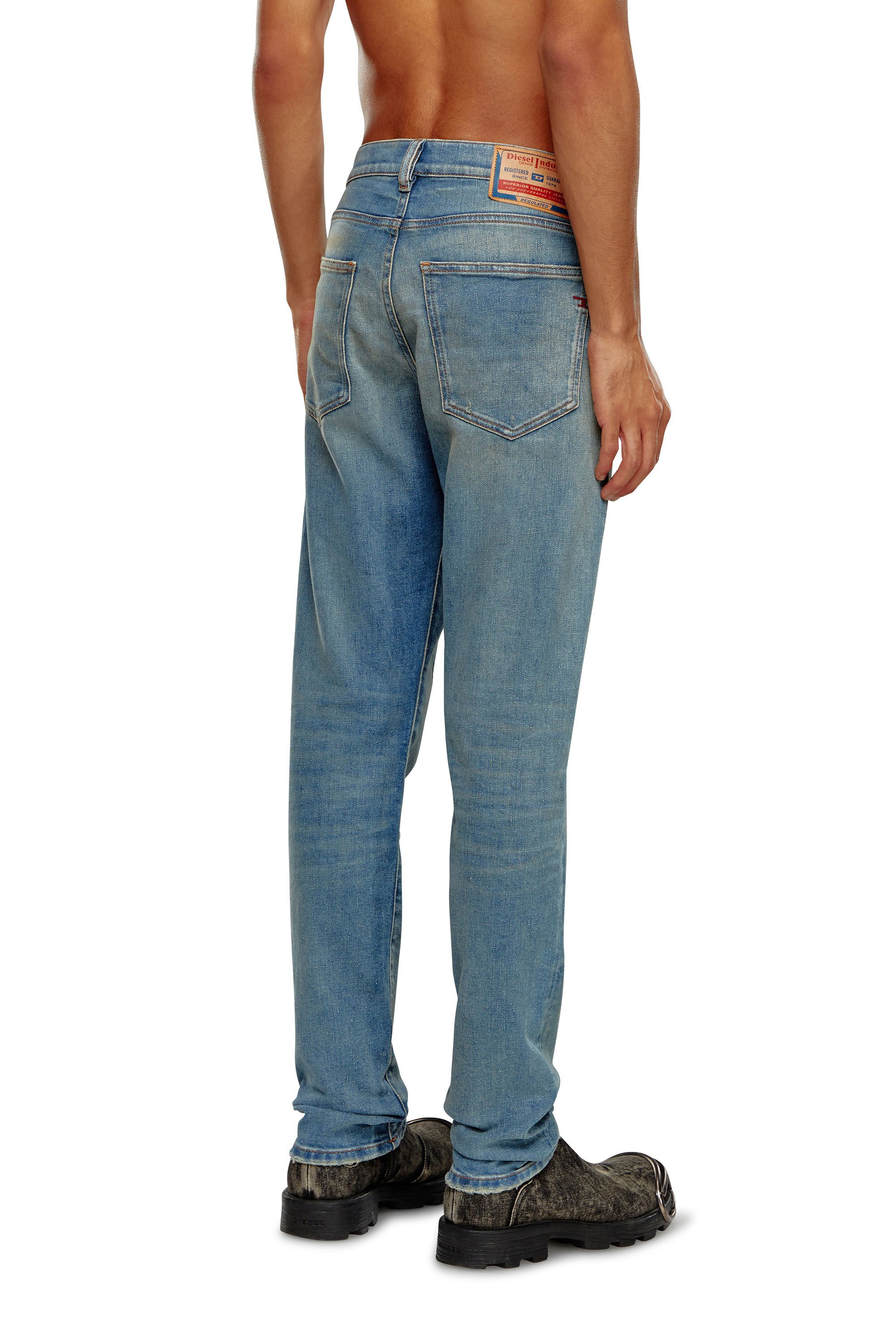 Diesel - Man Slim Jeans 2019 D-Strukt 09H50, Medium blue - Image 4