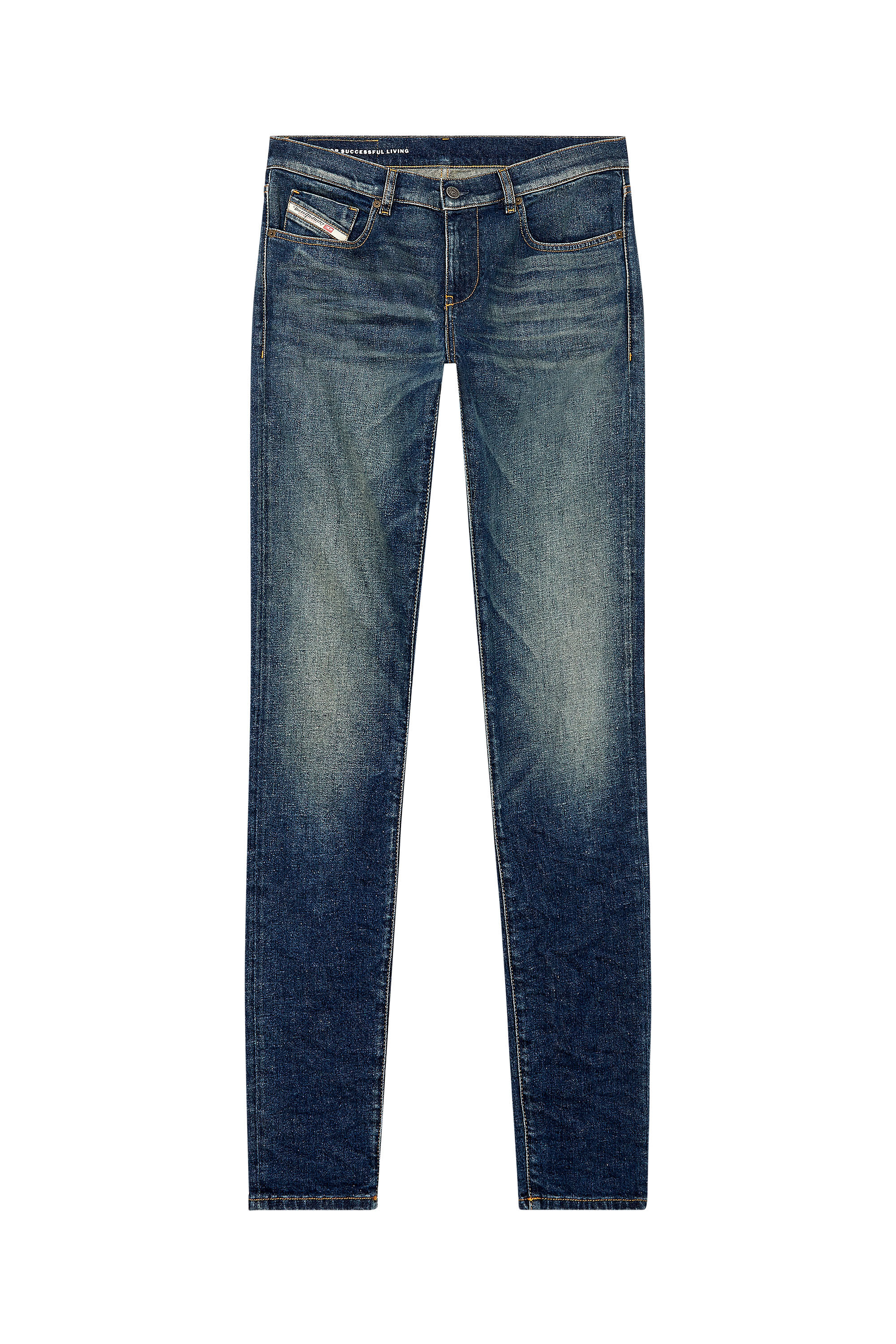 Diesel - Man Slim Jeans 2019 D-Strukt 09H49, Dark Blue - Image 2