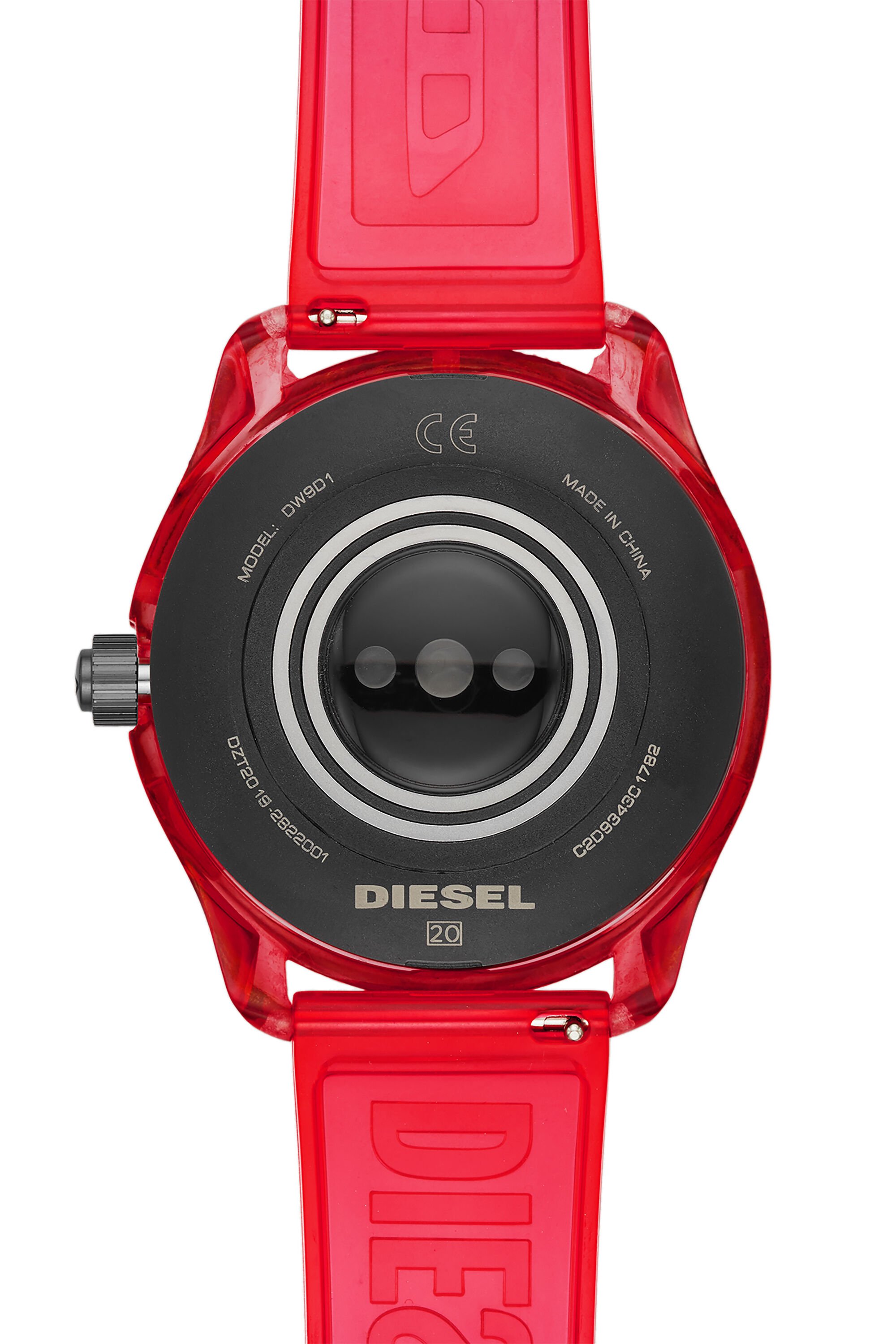 Diesel - DT2019, Man Diesel On Fadelite Smartwatch - Red Transparent in Red - Image 4