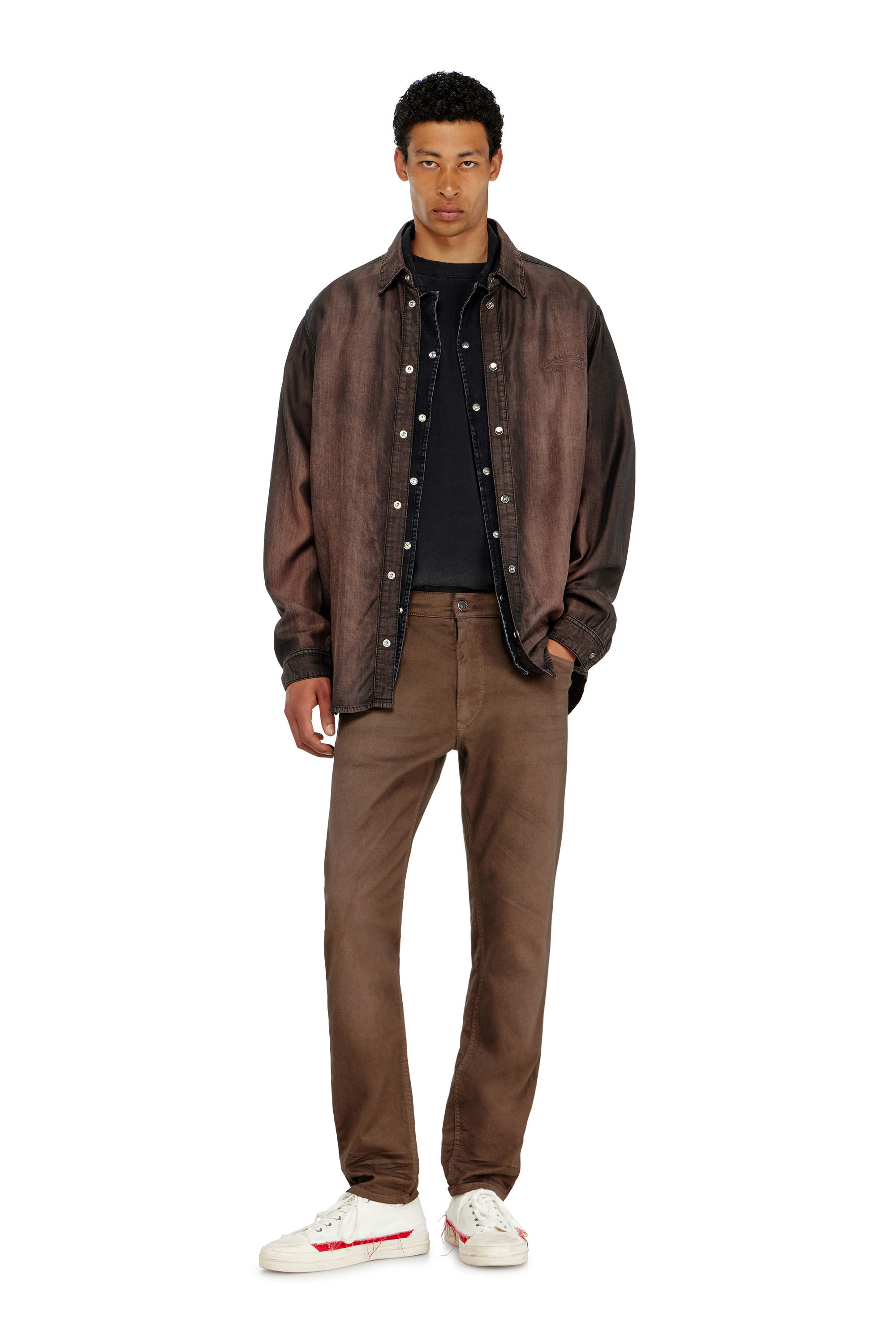 Diesel - Man's Regular 2032 D-Krooley-BW Joggjeans&reg; 0670M, Brown - 1