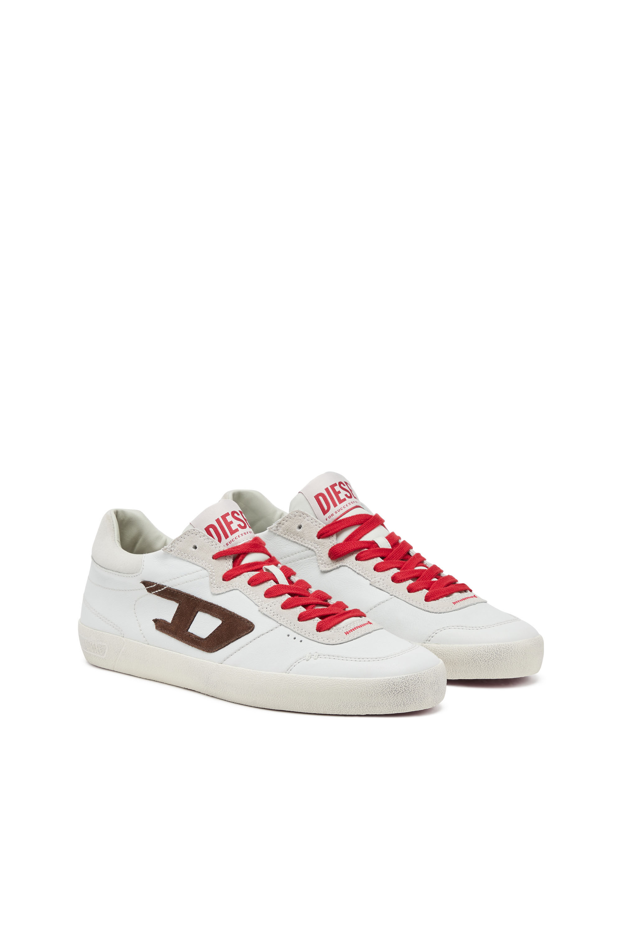 Men s S Leroji Low Distressed sneakers in leather and suede S