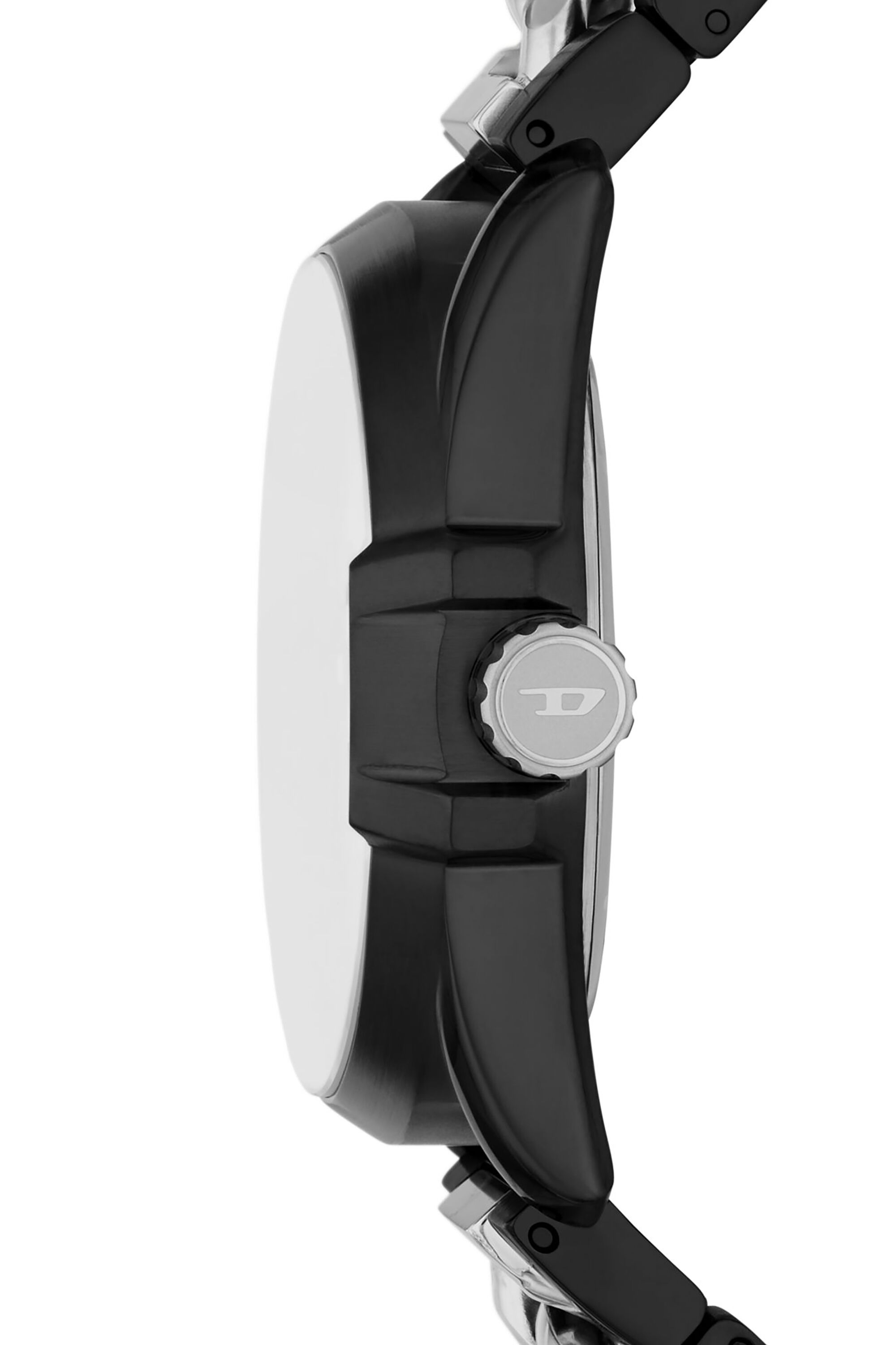 Matte black chain discount watch