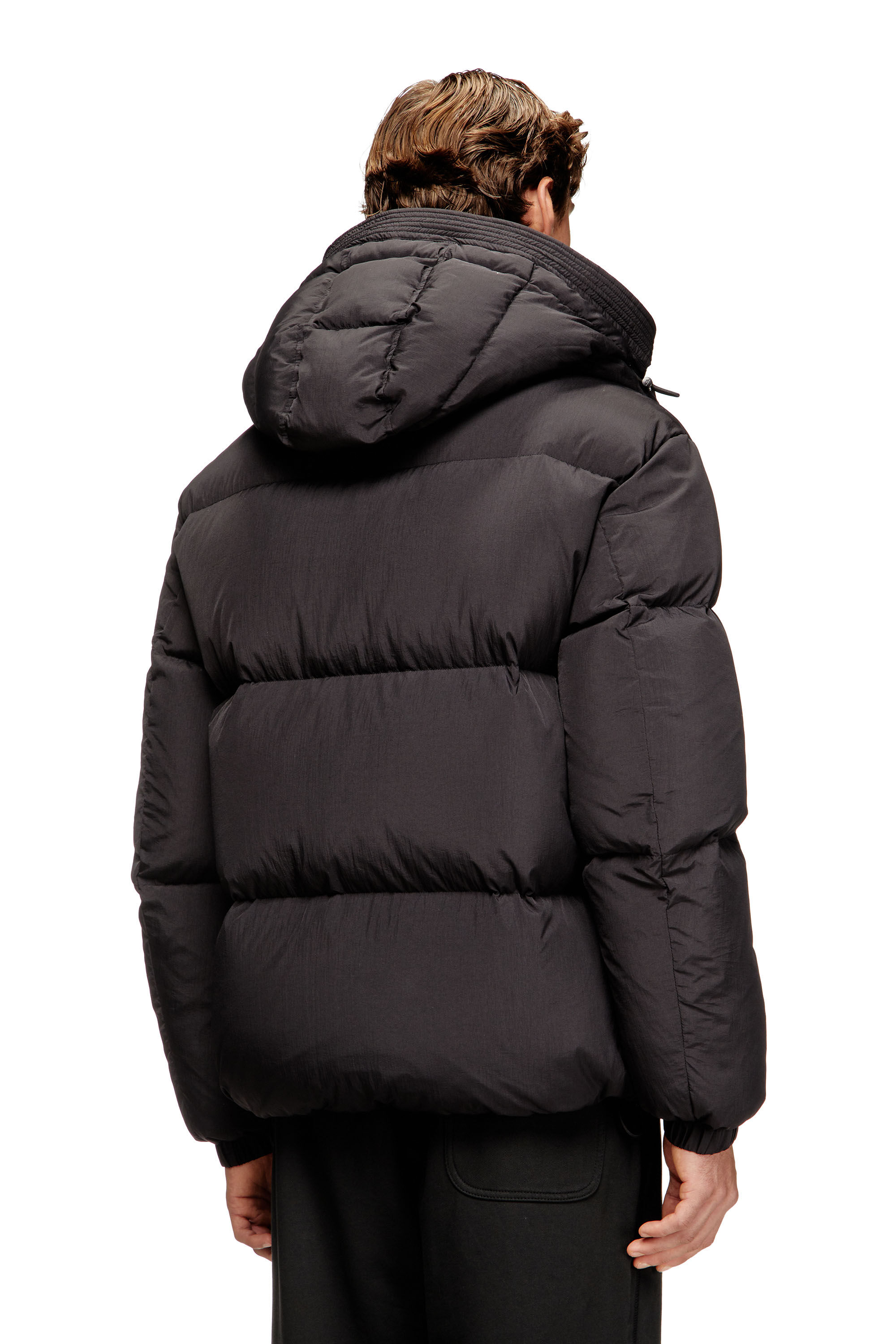 Diesel - W-ROLFYS-WRD, Man's Quilted down jacket in ViralOff&reg; Taslan in Dark grey - 4
