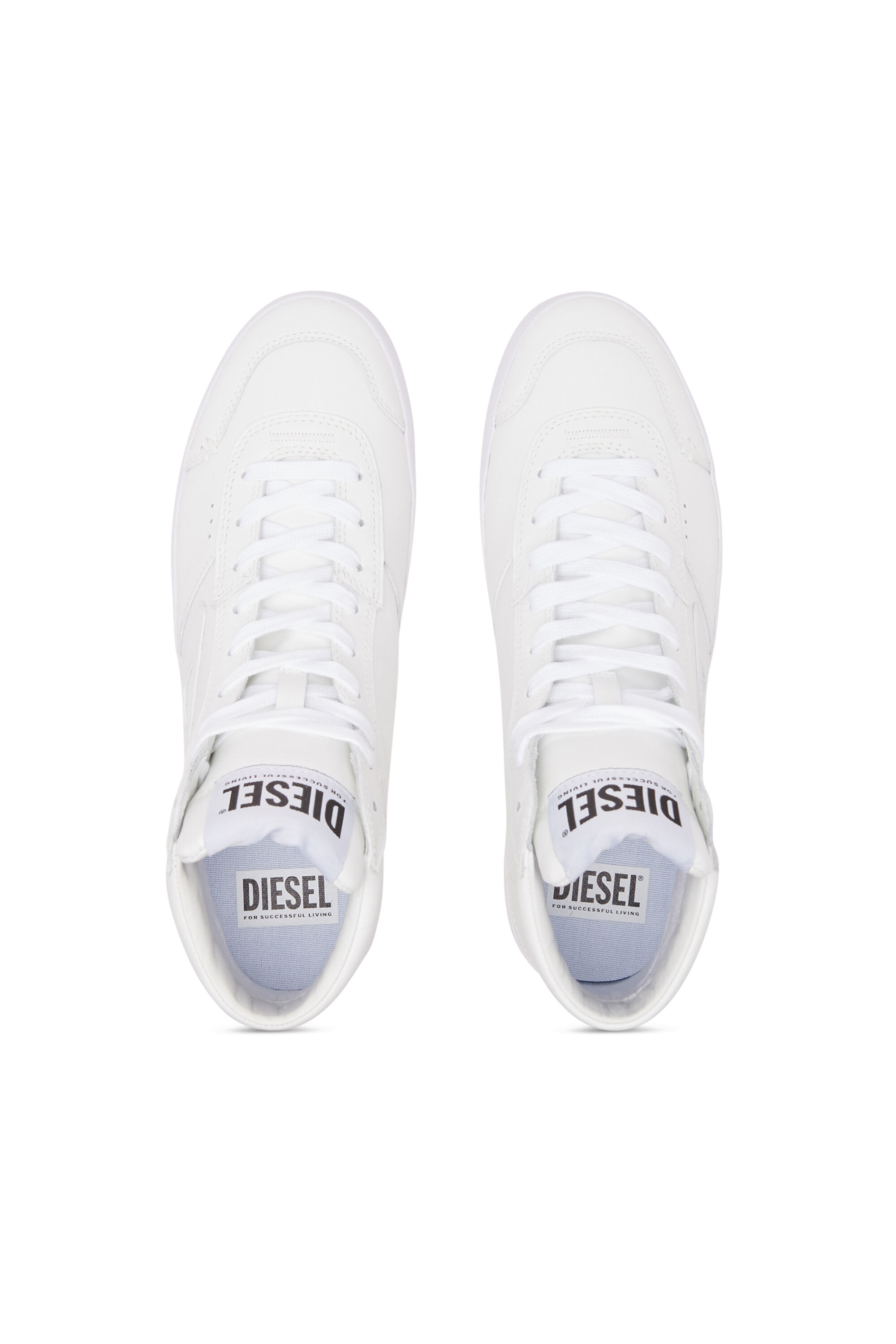White mid ankle sneakers on sale