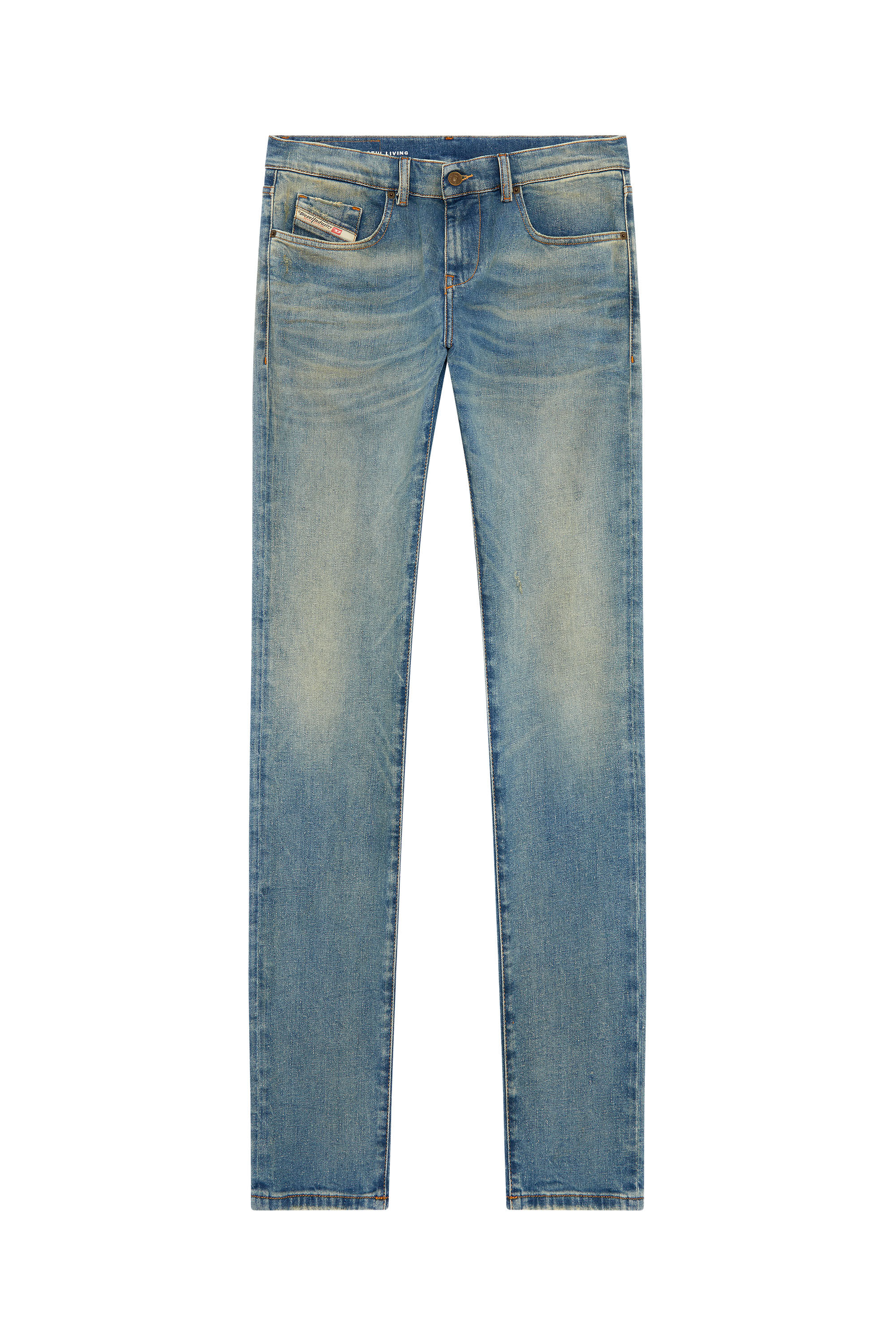 Diesel - Man Slim Jeans 2019 D-Strukt 09H50, Medium blue - Image 2