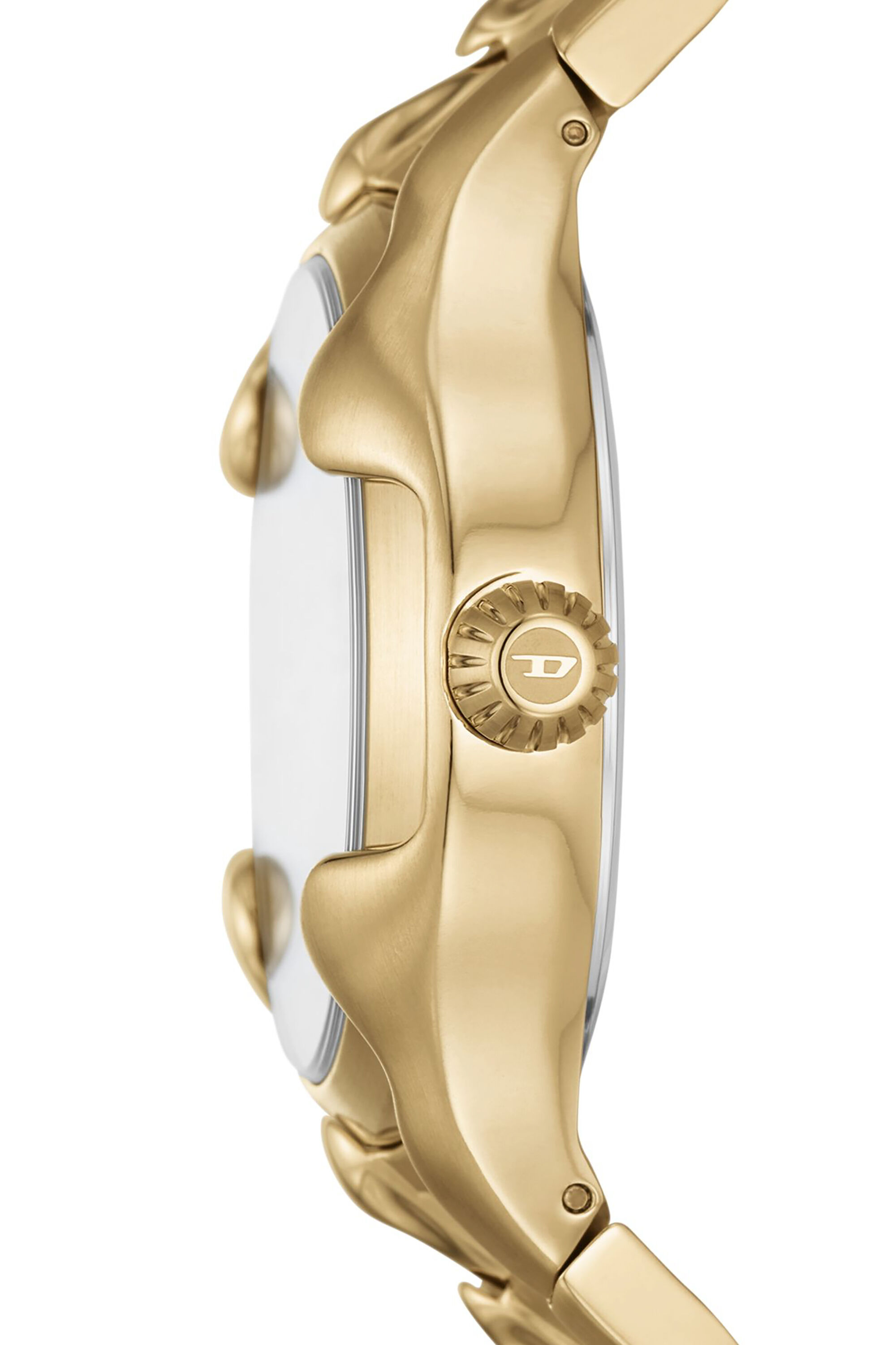 Diesel - DZ2186, Man Vert Three-Hand Date Gold-Tone Stainless Steel Watch in Oro - Image 3