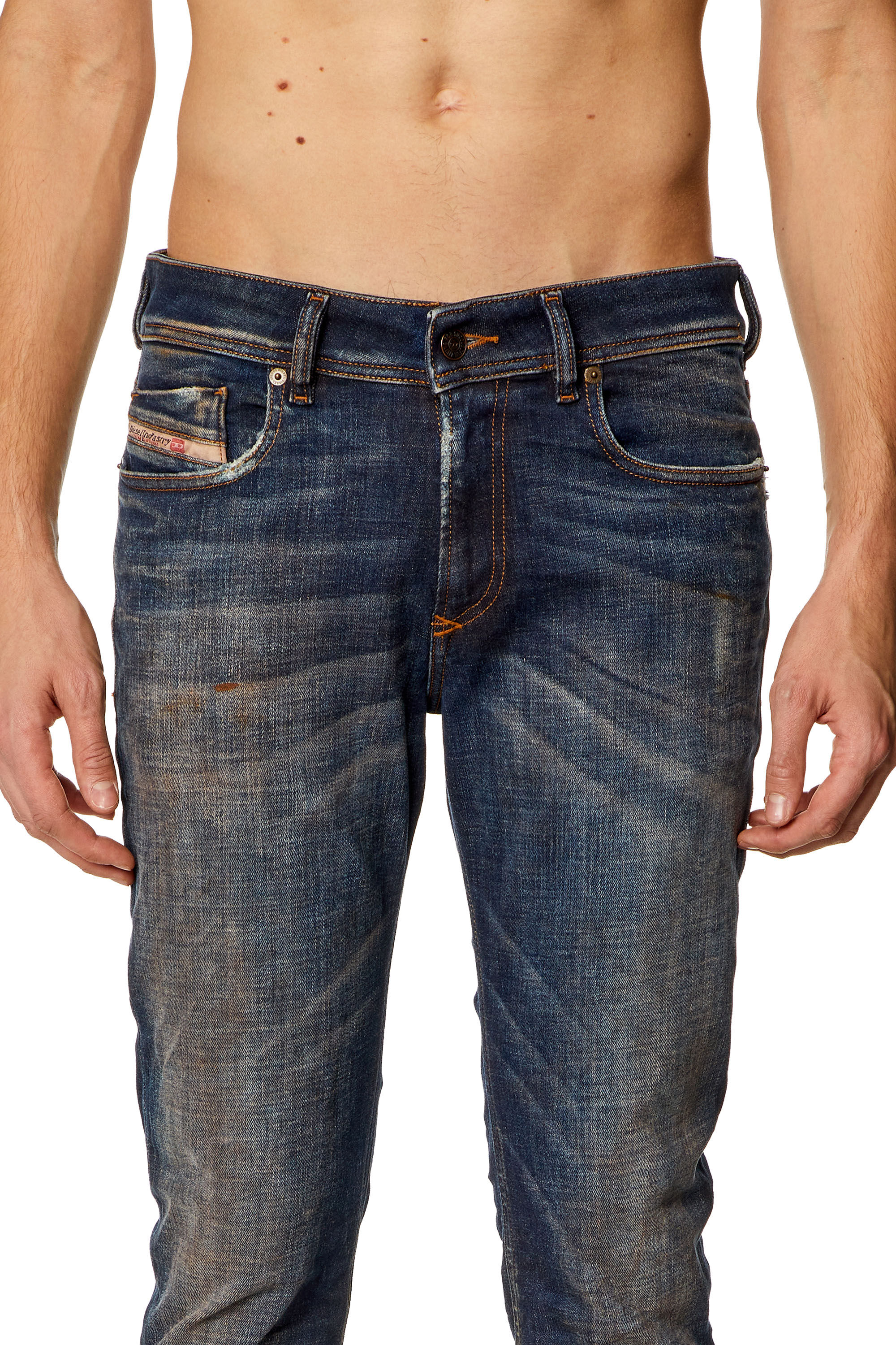 Men s Skinny Jeans Dark Blue Diesel 1979 Sleenker