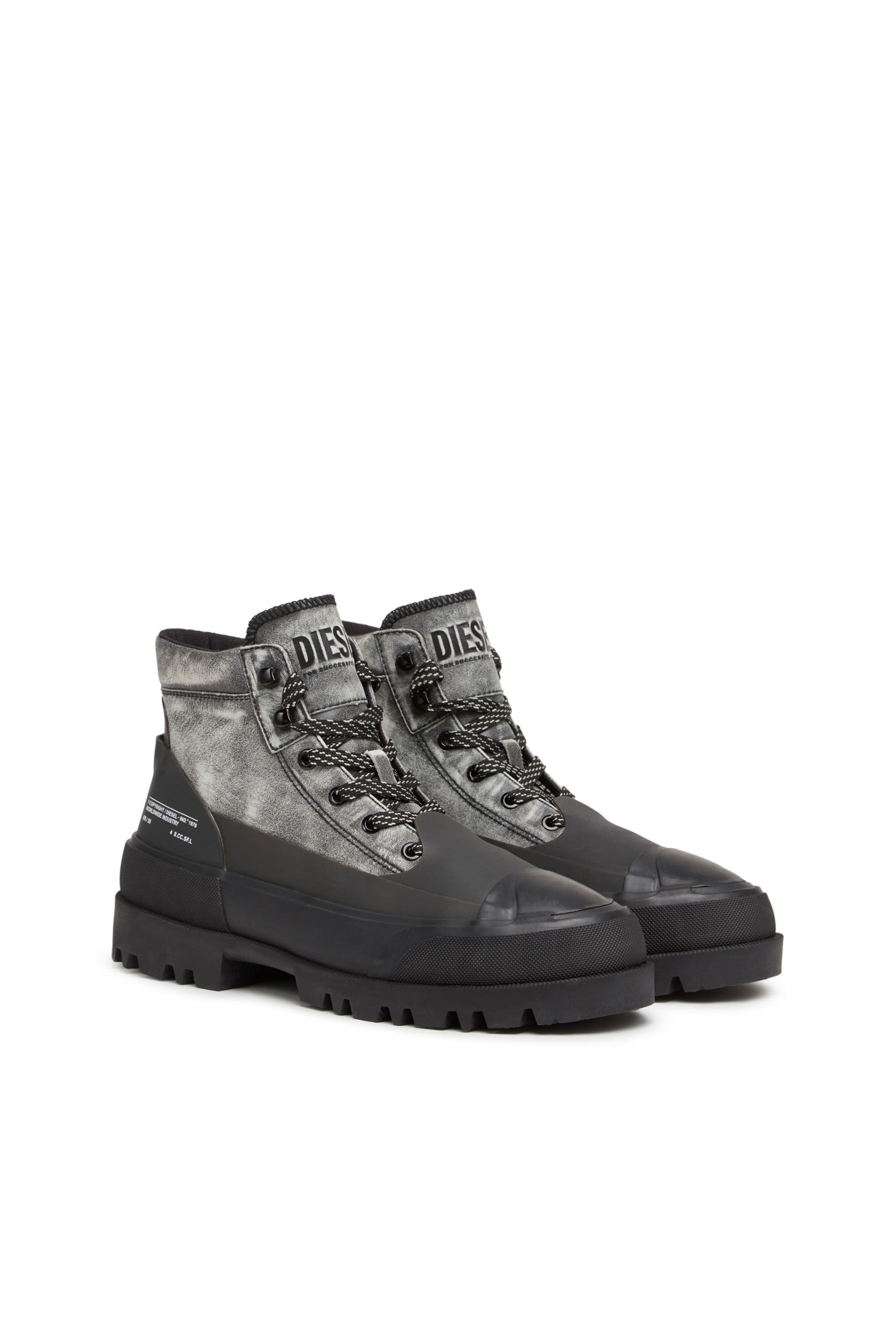 Women's D-Hiko BT X - Treated leather boots with rubber overlay 
