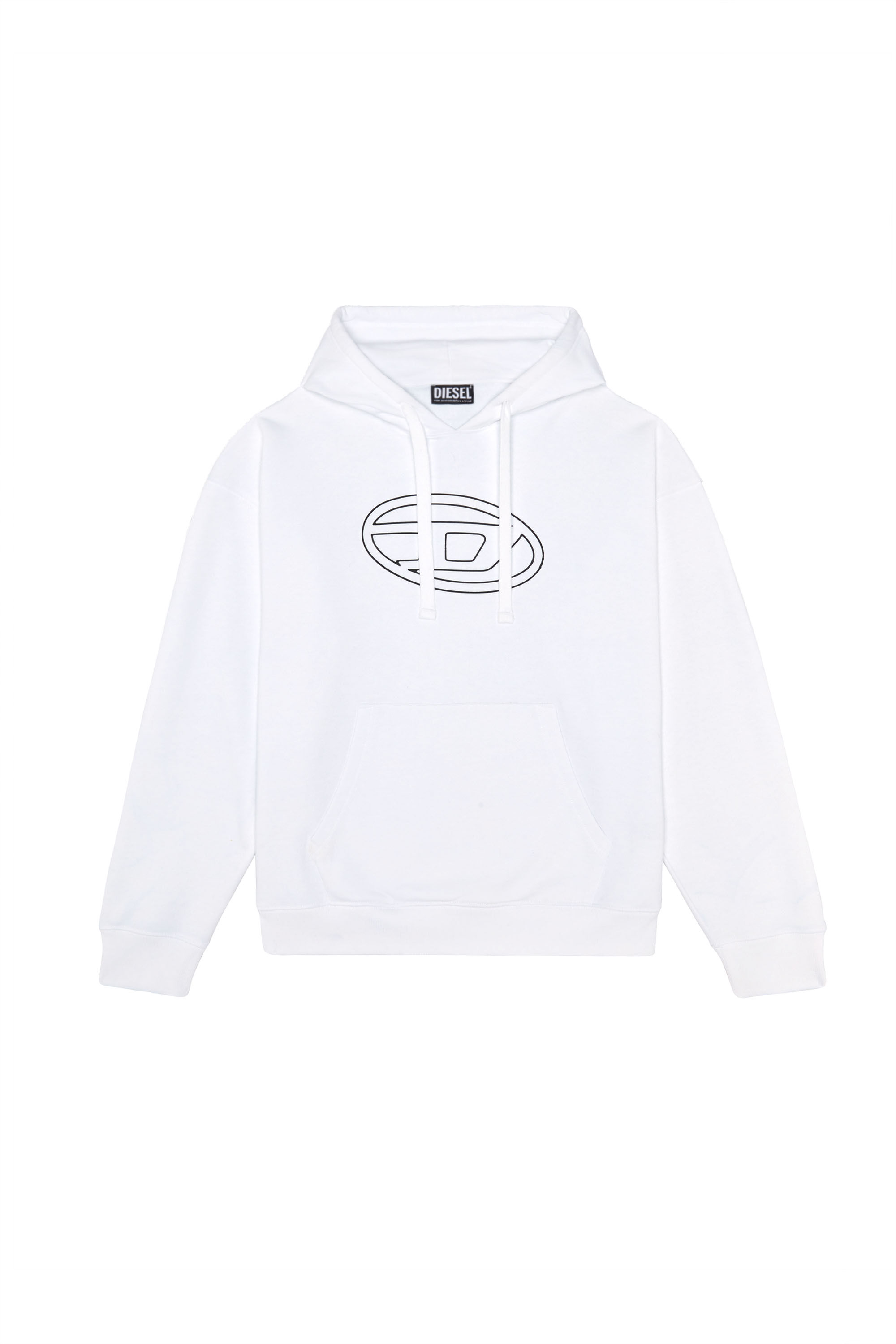 Hoodie with embossed logo Diesel S UMMER BIGOVAL