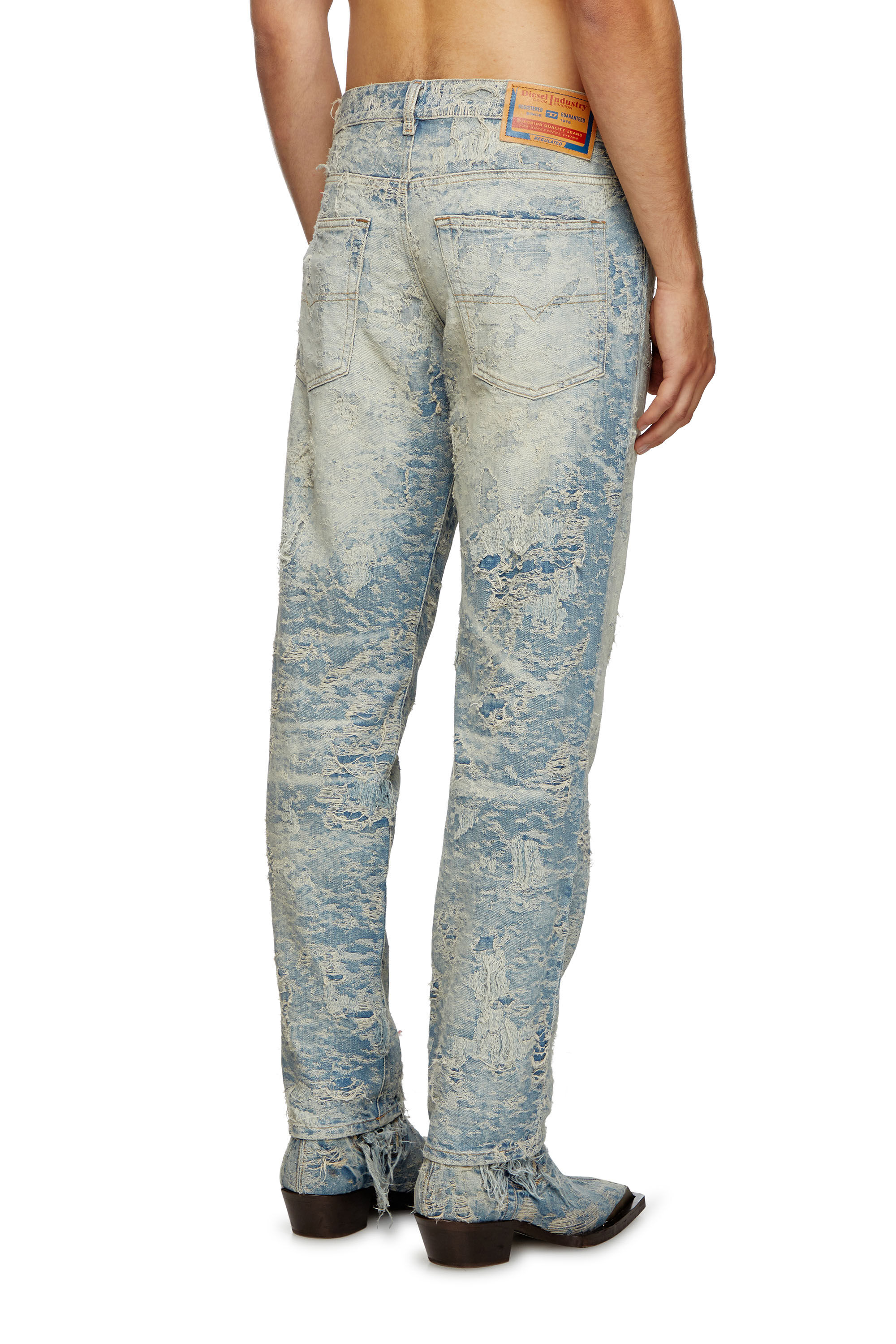 Diesel - Man Tapered Jeans 2023 D-Finitive 007Z7, Light Blue - Image 4