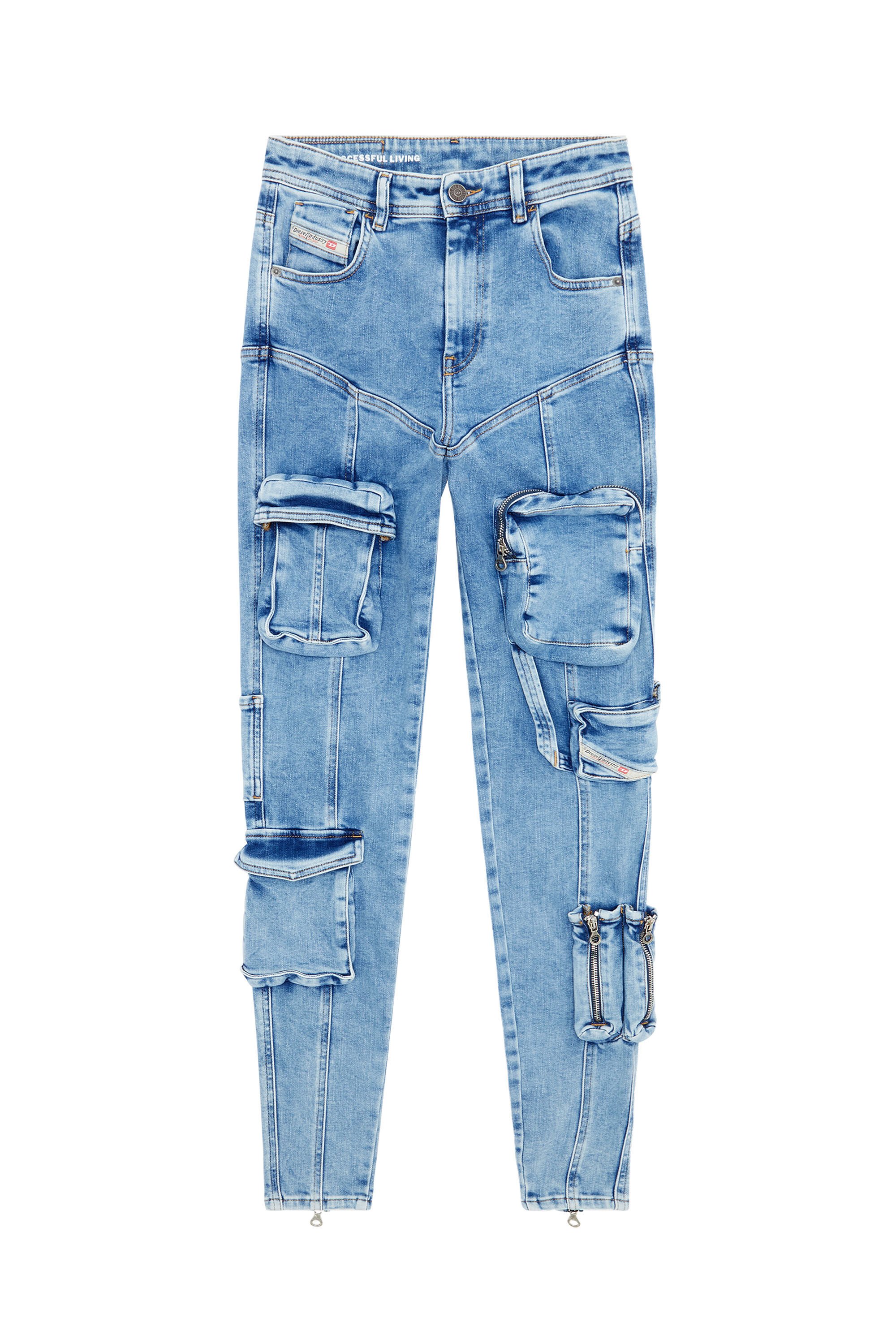 Diesel - Woman Super skinny Jeans 1984 Slandy-High 09F67, Light Blue - Image 2