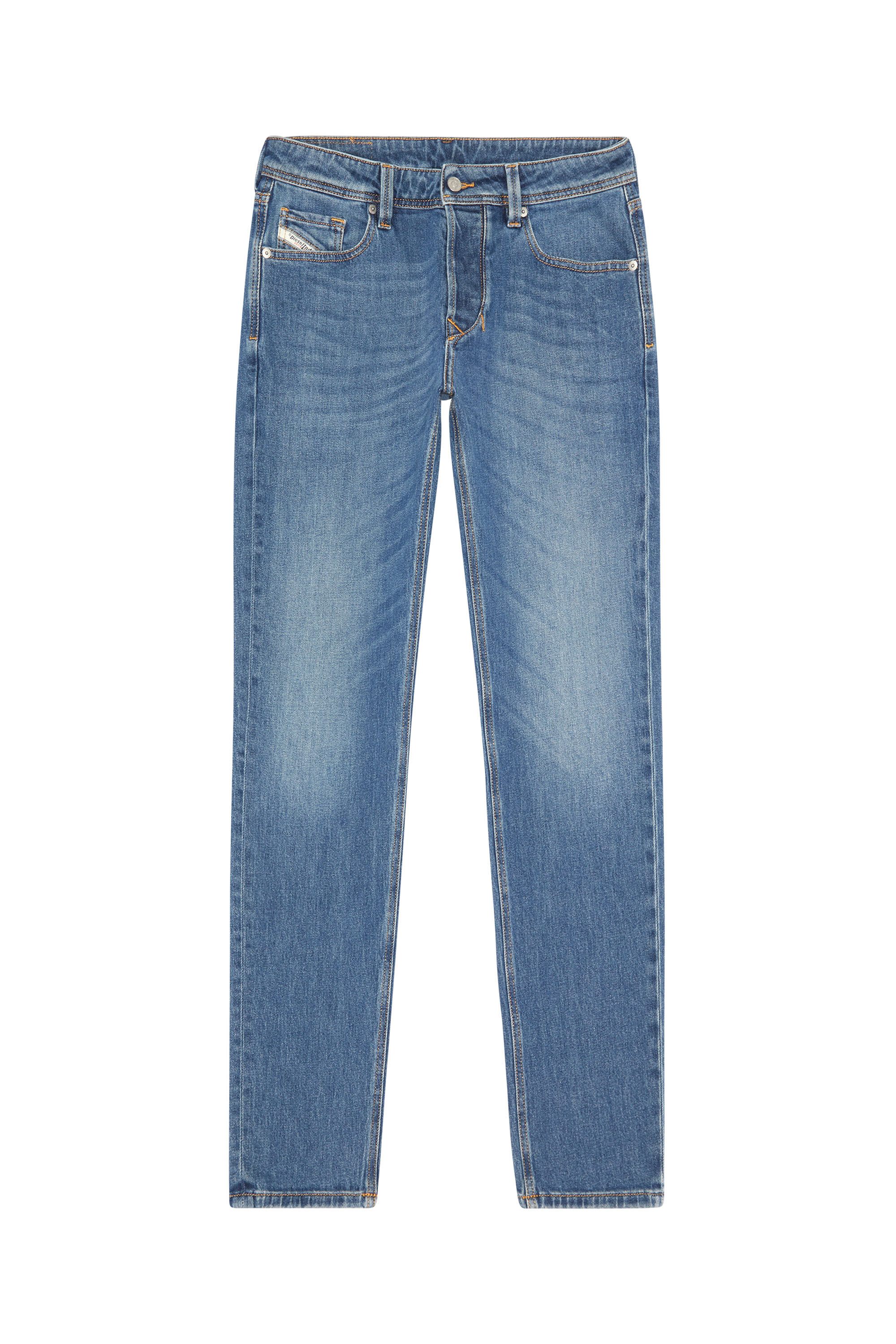 Diesel - Tapered Jeans 1986 Larkee-Beex 09F88, Man's Tapered Jeans - 1986 Larkee-Beex in Medium blue - 2