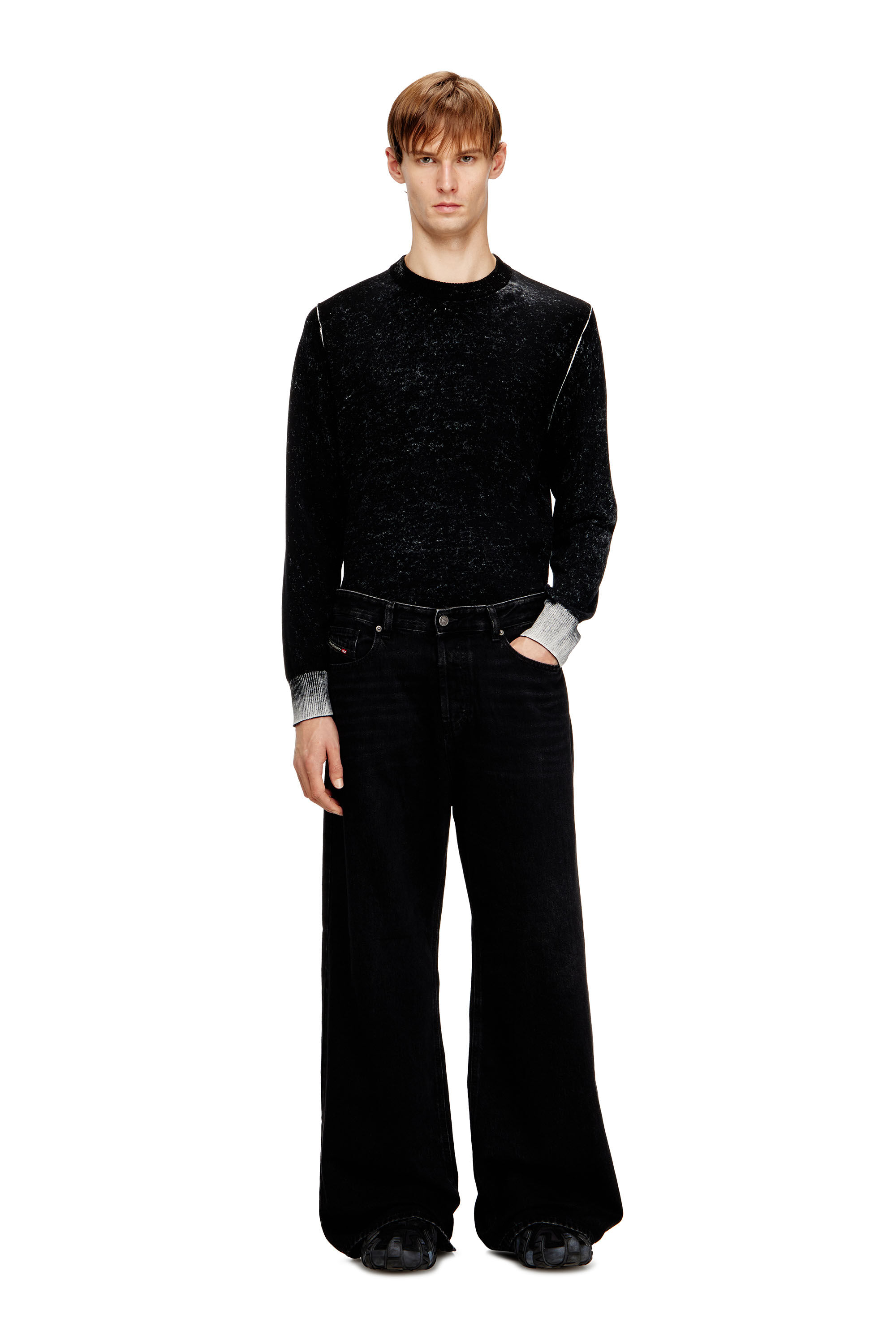 Diesel - Woman's Relaxed Jeans 1996 D-Sire 09P09, Black/Dark grey - 7