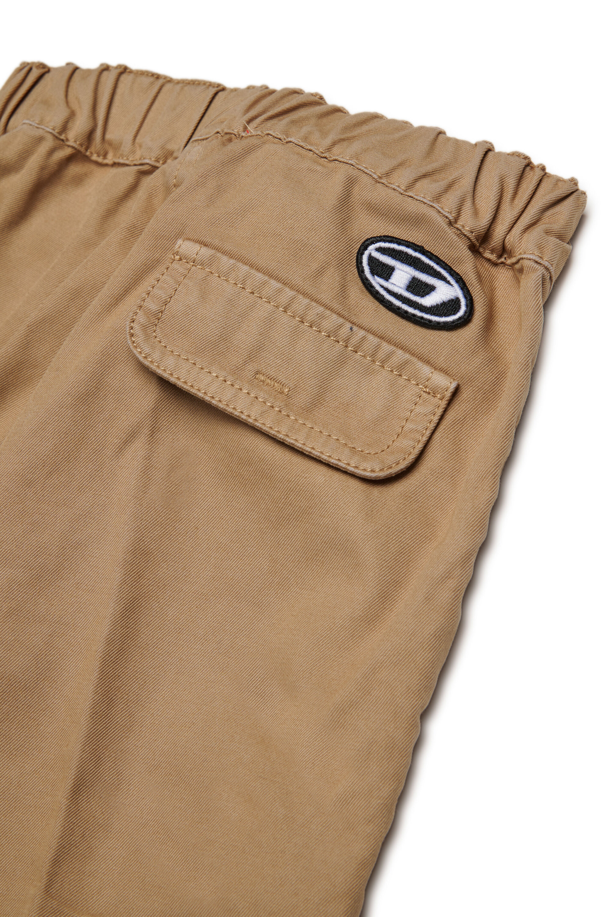 Diesel - PQISB, Man's Cotton pants with cargo pockets in Light Brown - 4