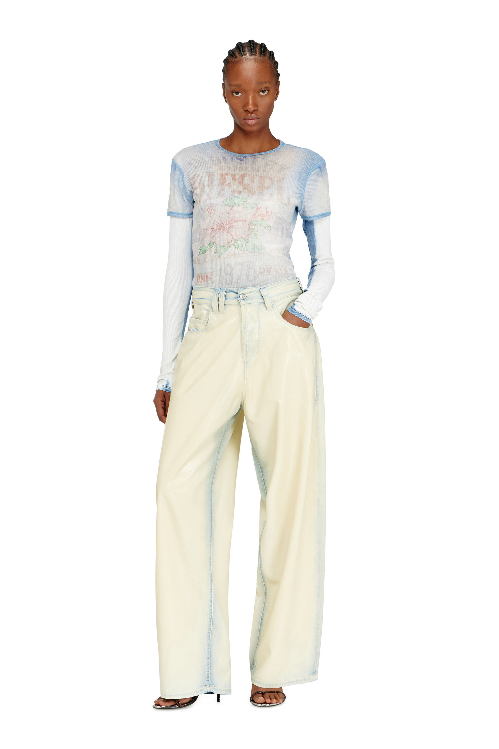 Diesel - Unisex's Relaxed Jeans 1997 D-Enim-M 068WD, Light Blue - 7