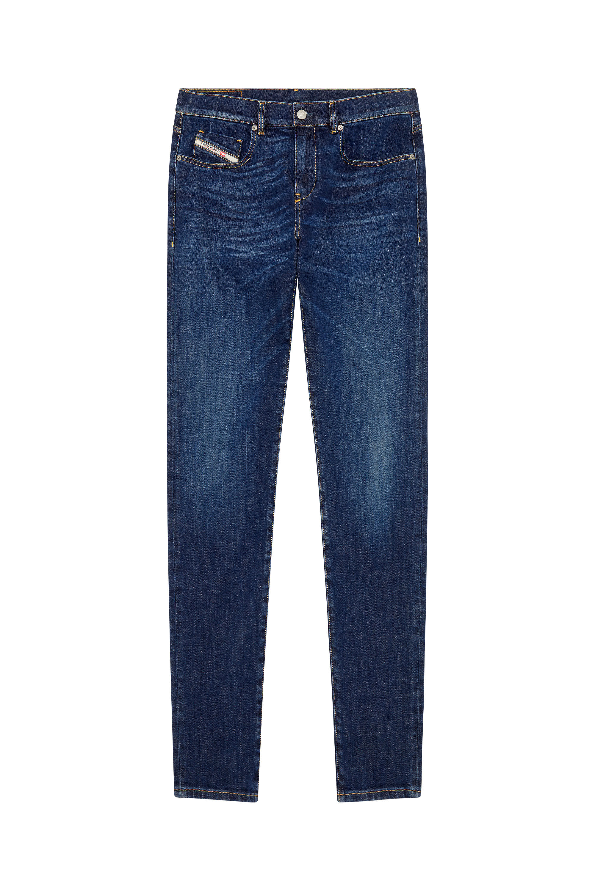 Diesel - Man Slim Jeans 2019 D-Strukt 09B90, Dark Blue - Image 2
