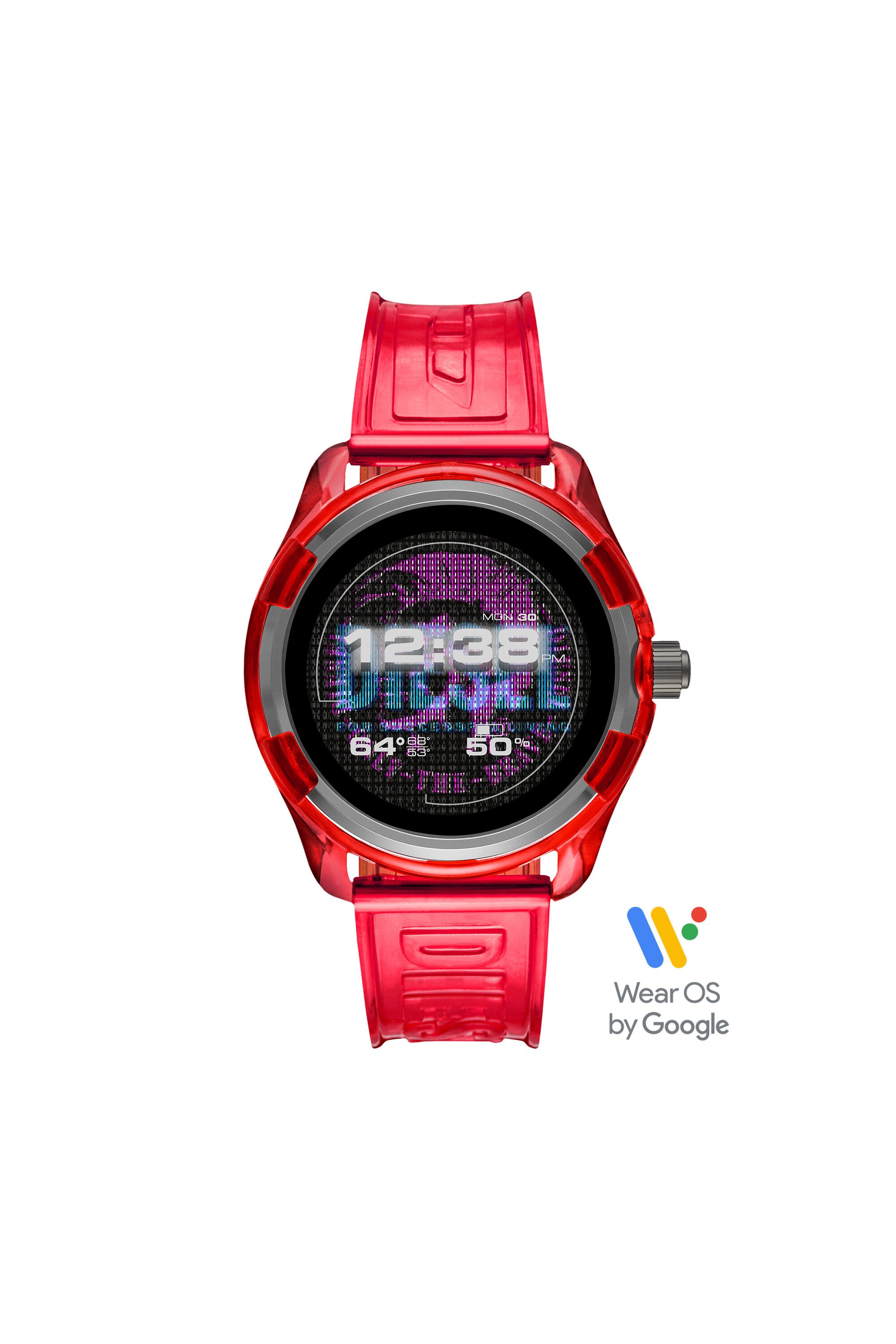 Diesel - DT2019, Man Diesel On Fadelite Smartwatch - Red Transparent in Red - Image 5