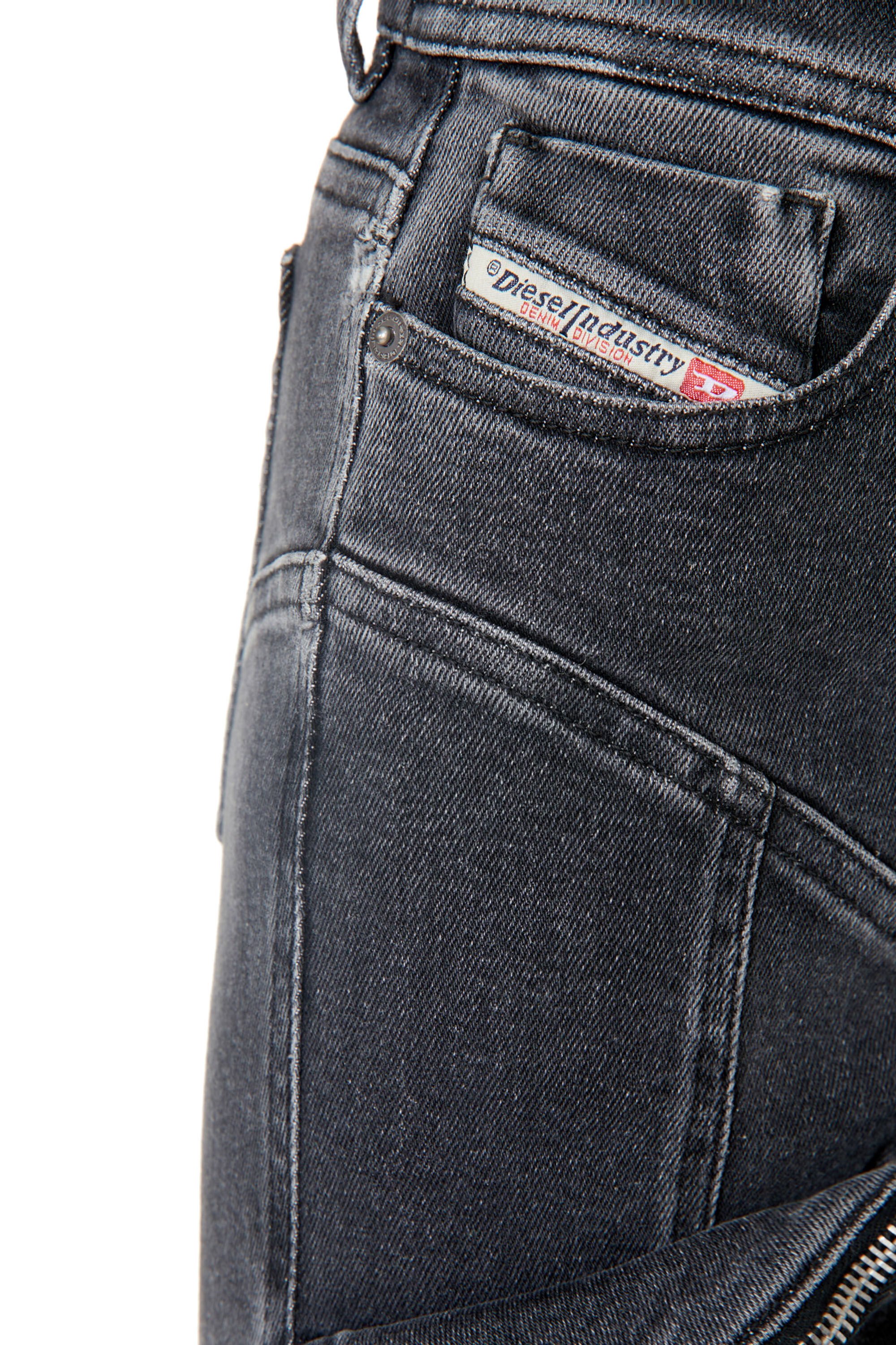 Diesel - Woman Super skinny Jeans 1984 Slandy-High 09F27, Black/Dark grey - Image 6