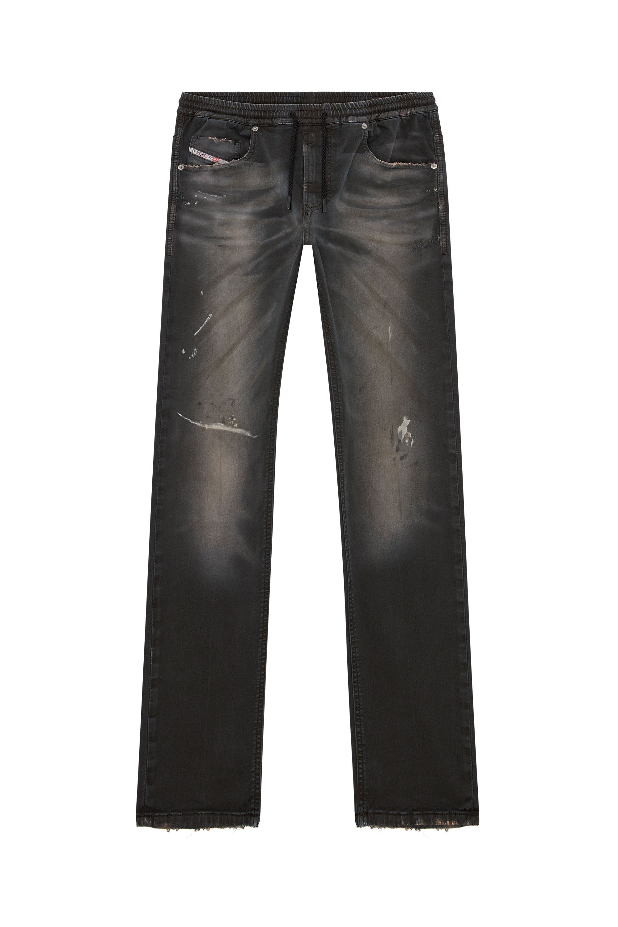 Diesel - Man Tapered 2030 D-Krooley Joggjeans® 068LW, Black - Image 2