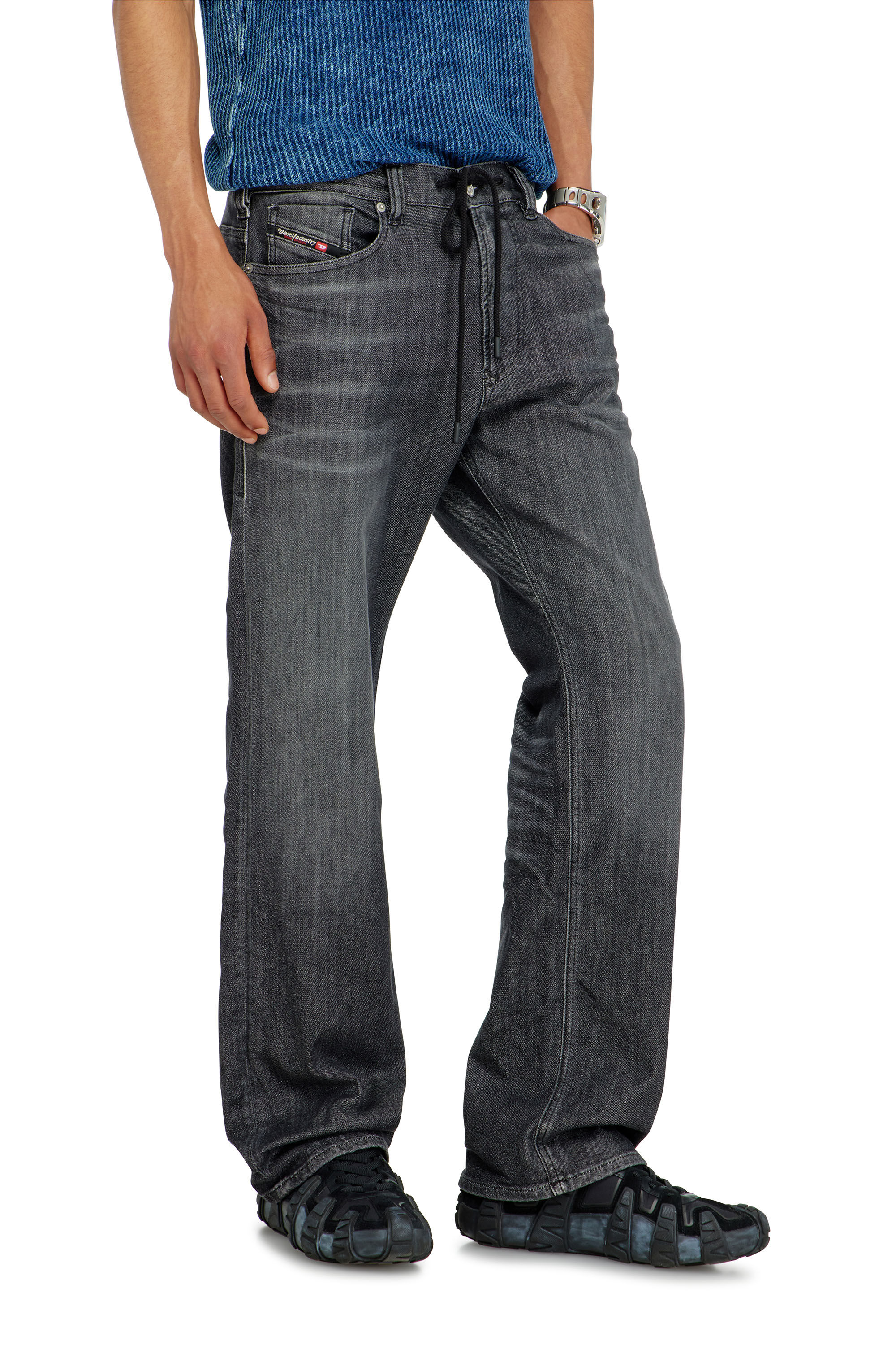 Diesel - Man's Relaxed 2080 D-Reel Joggjeans&reg; 09M66, Black/Dark grey - 5