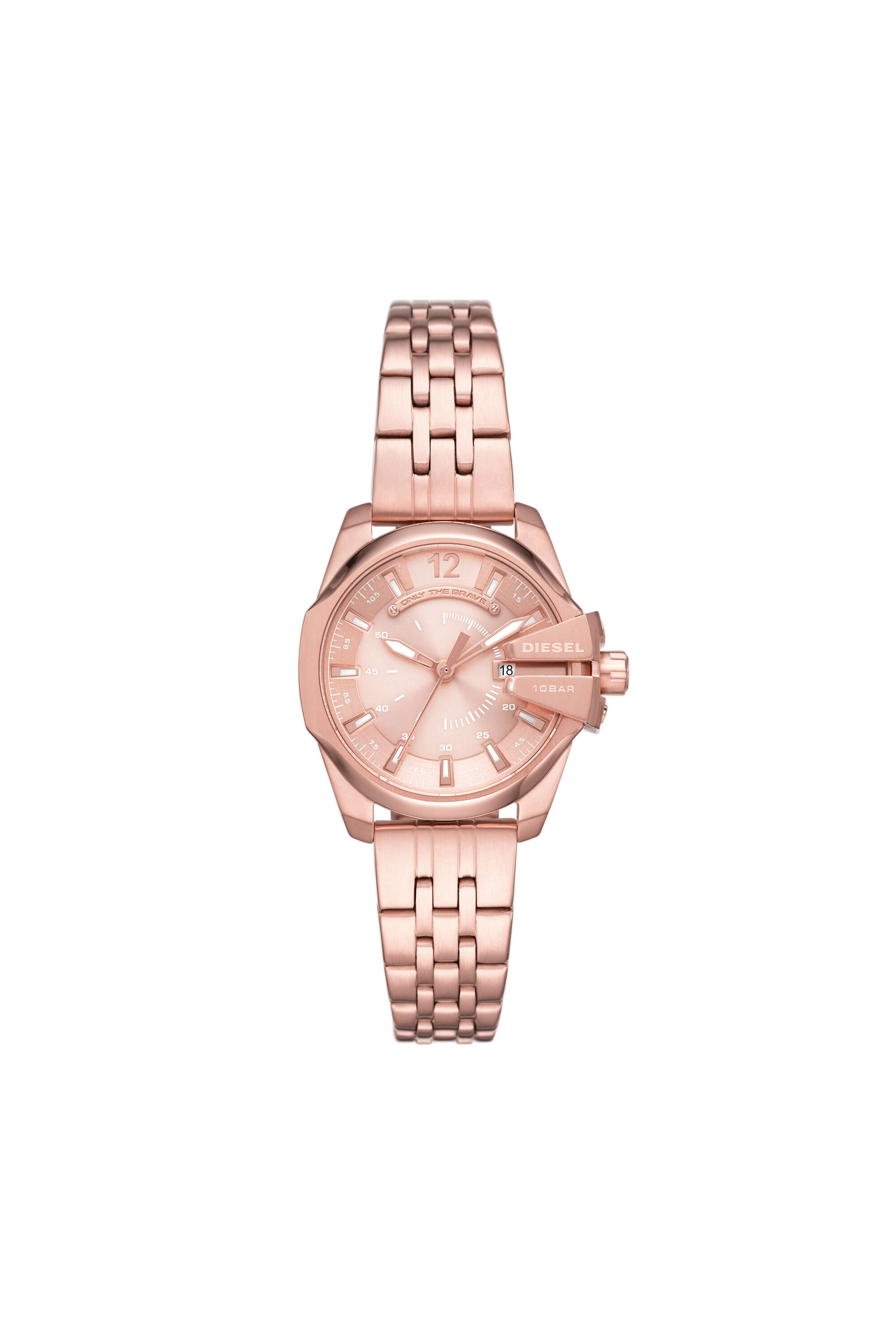 DZ5602 Woman Baby Chief three hand rose gold steel watch Diesel