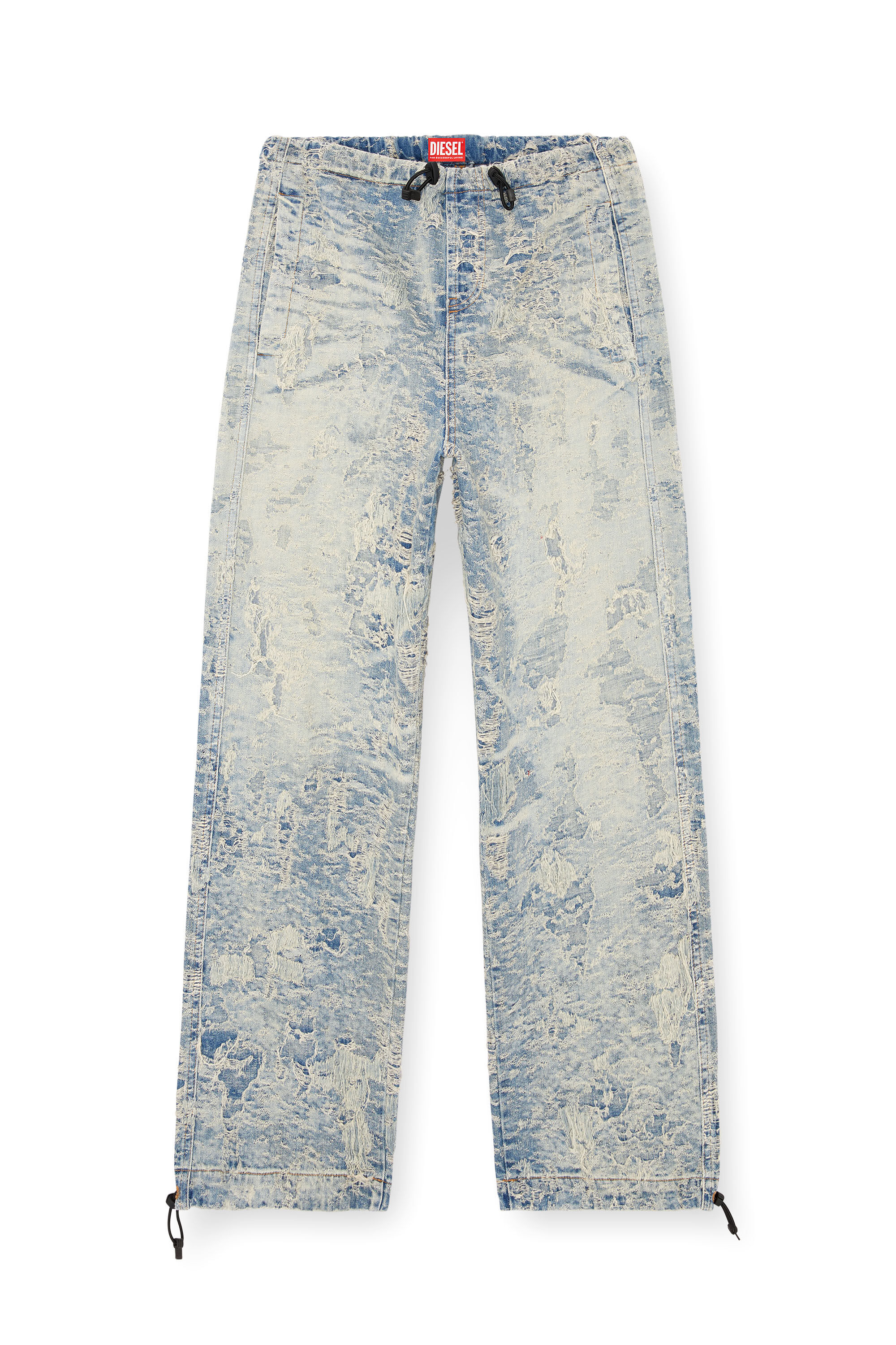 Diesel - Unisex Straight Jeans D-Martial 007Z7, Light Blue - Image 2