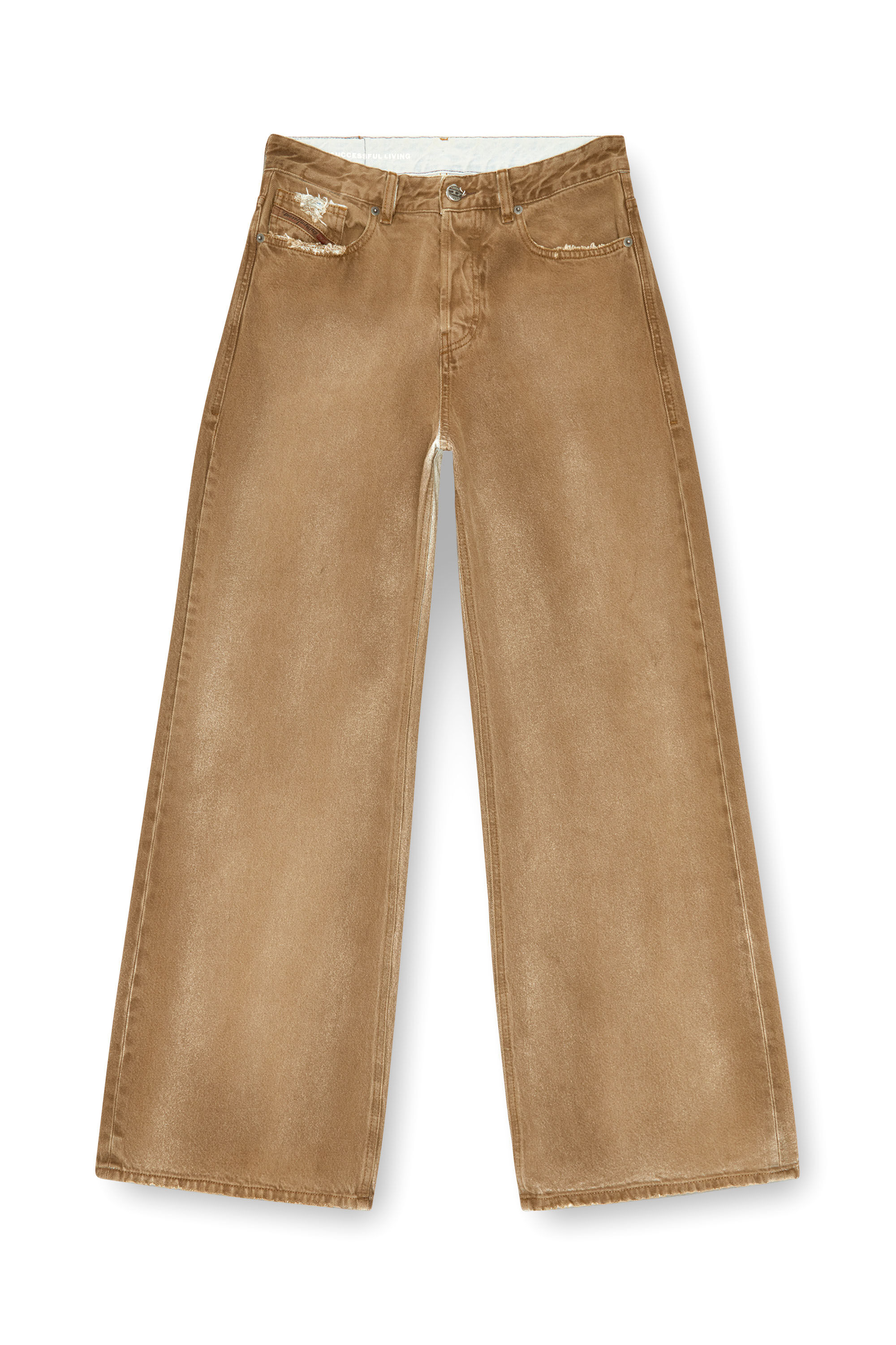 Diesel - Woman Straight Jeans 1996 D-Sire 09J82, Light Brown - Image 2