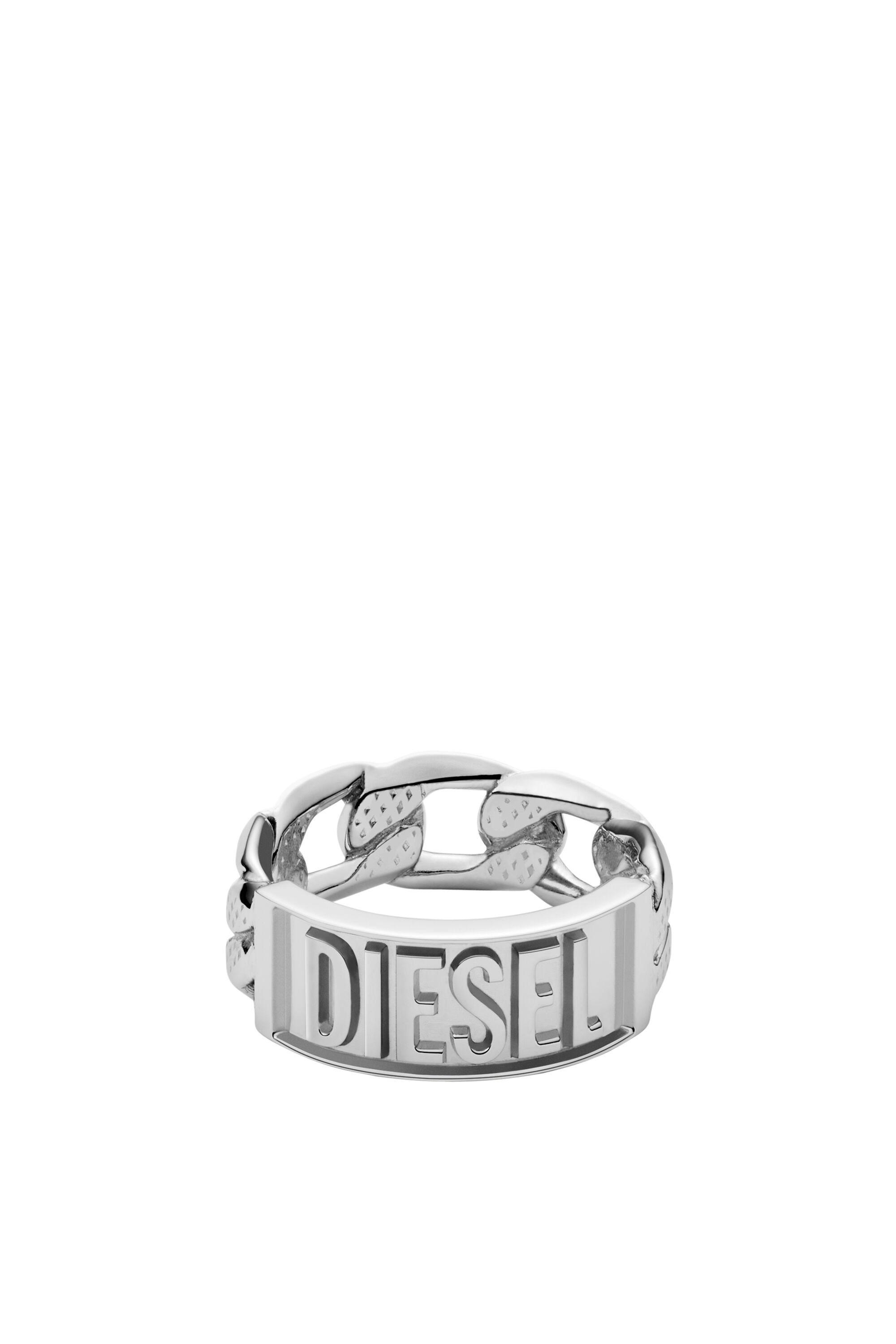 Diesel - DX1347, Man Stainless steel band ring in Silver - Image 2
