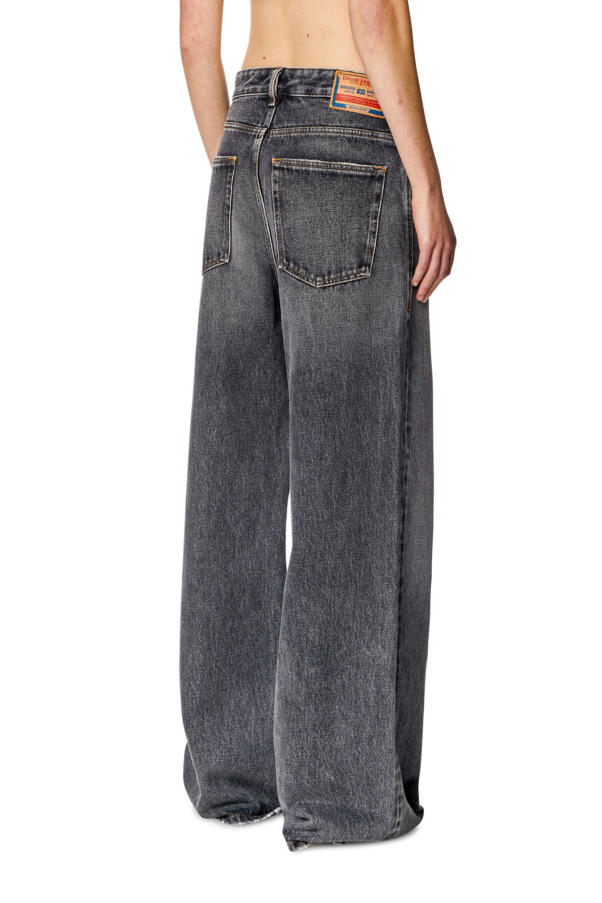 1996 D-Sire Woman: Relaxed Black/Dark grey Baggy Jeans | Diesel