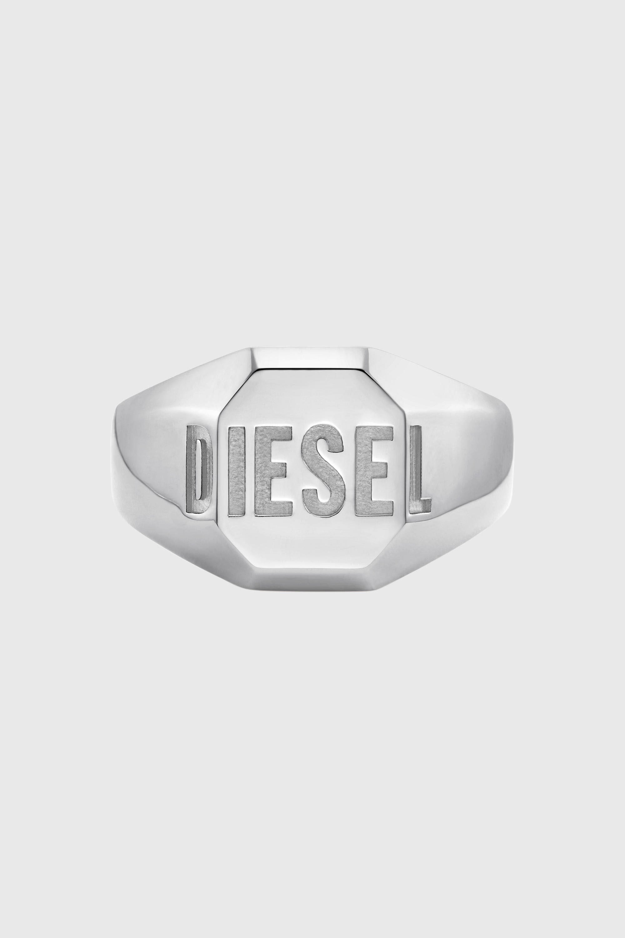 Diesel - DX1743040, Unisex's Stainless steel signet ring in Silver - 3