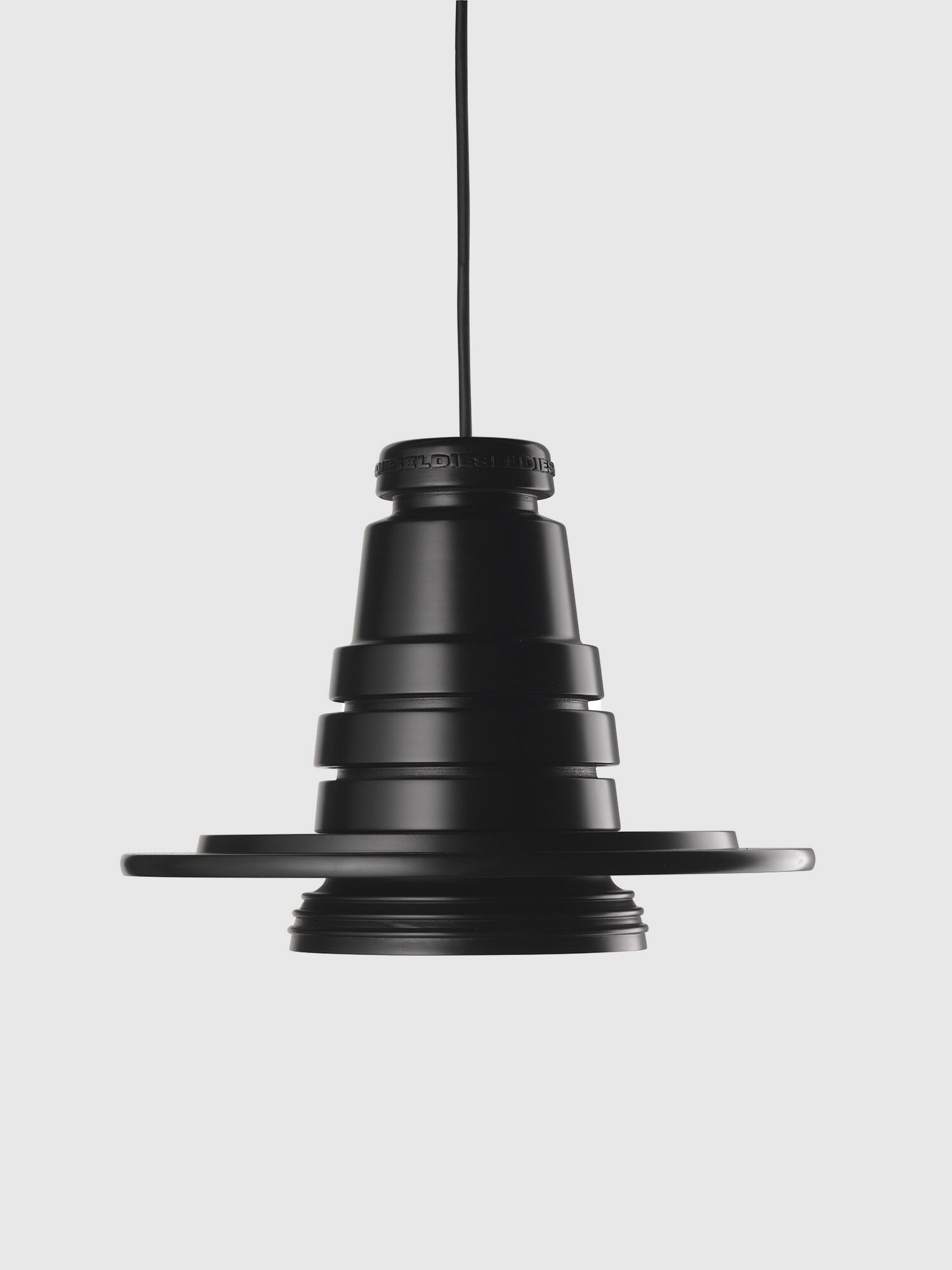 Diesel - TOOL GRANDE SOSP, Unisex's Large lighting inspired by a reflex camera lens in Black - 1