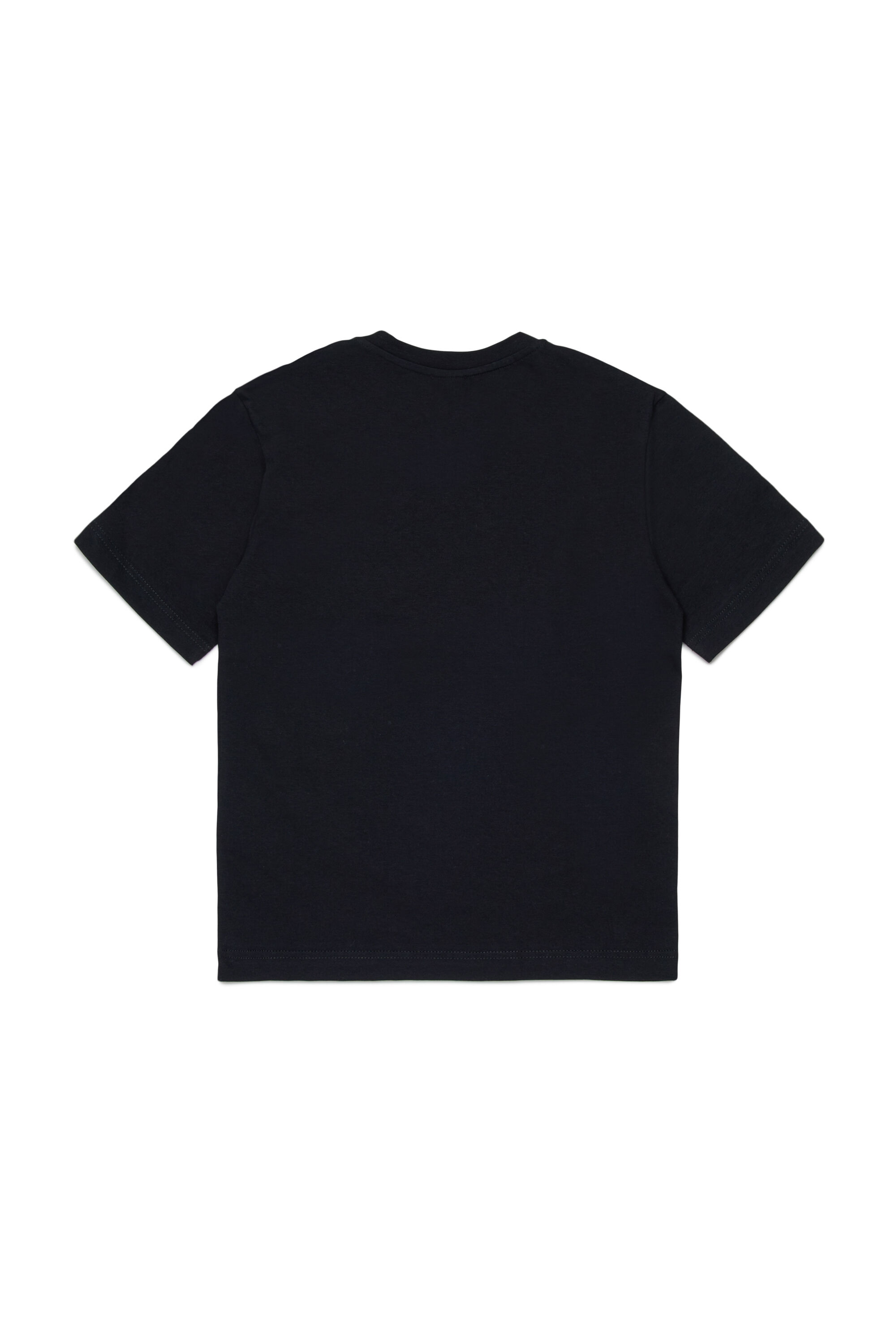 Diesel - TVALE OVER, Man's Cotton T-shirt with shadow Oval D in Black - 2