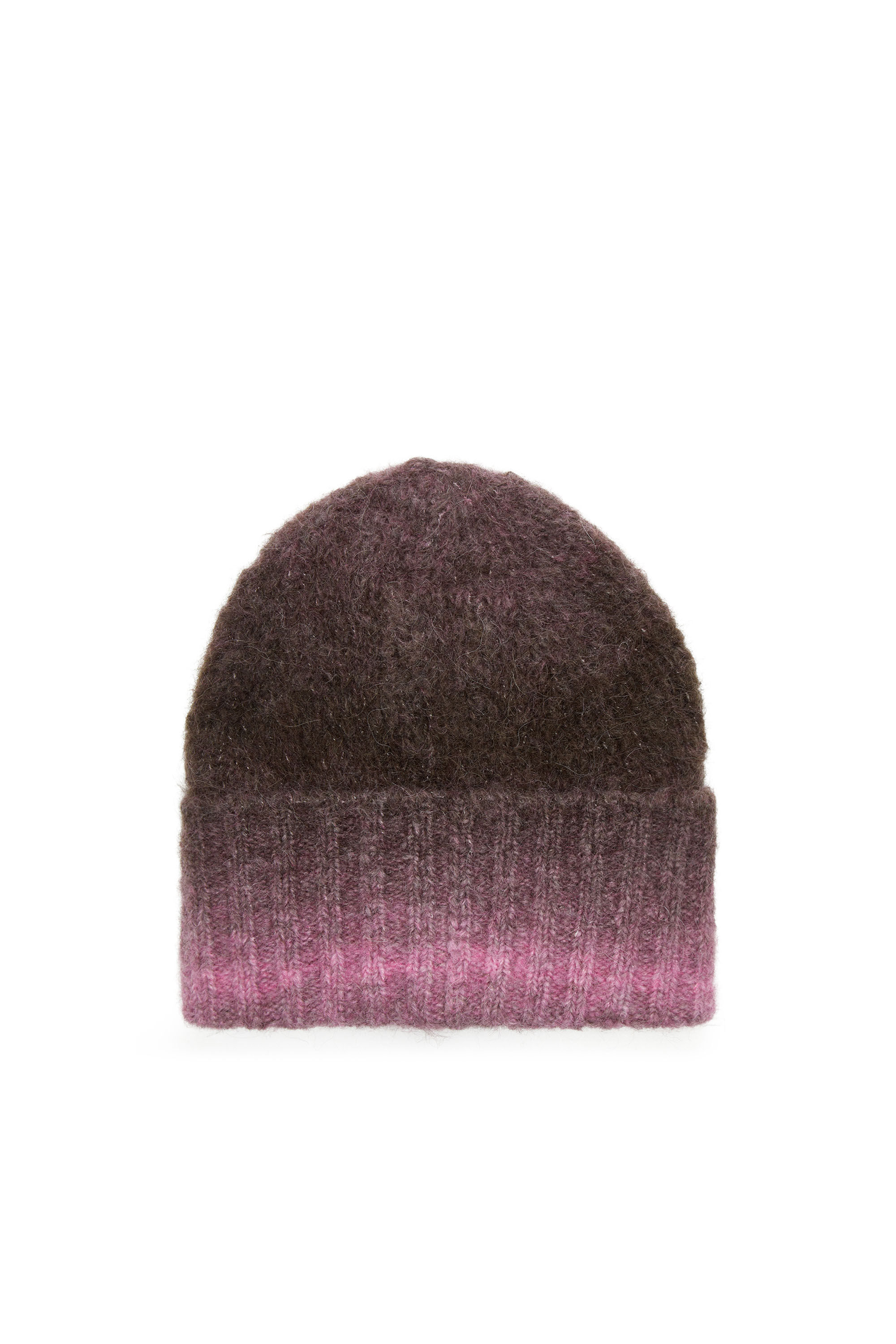 Diesel - K-PELO, Unisex Alpaca beanie with Oval D embroidery in Violet - Image 2