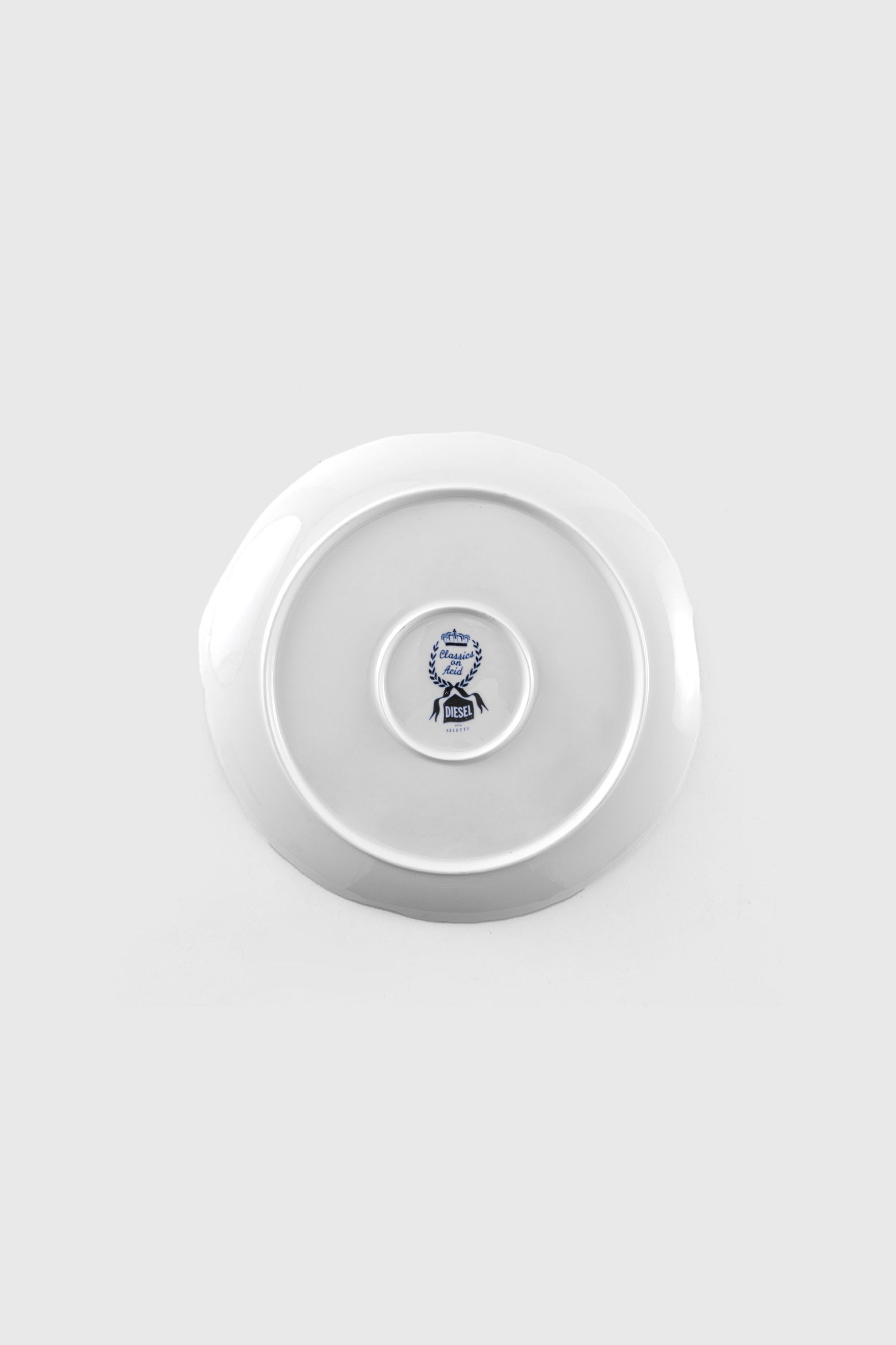 Diesel - 11203 PORCELAIN DINNER PLATE "CLASSIC ON, Unisex's Porcelain dinner plate in White/Blue - 2