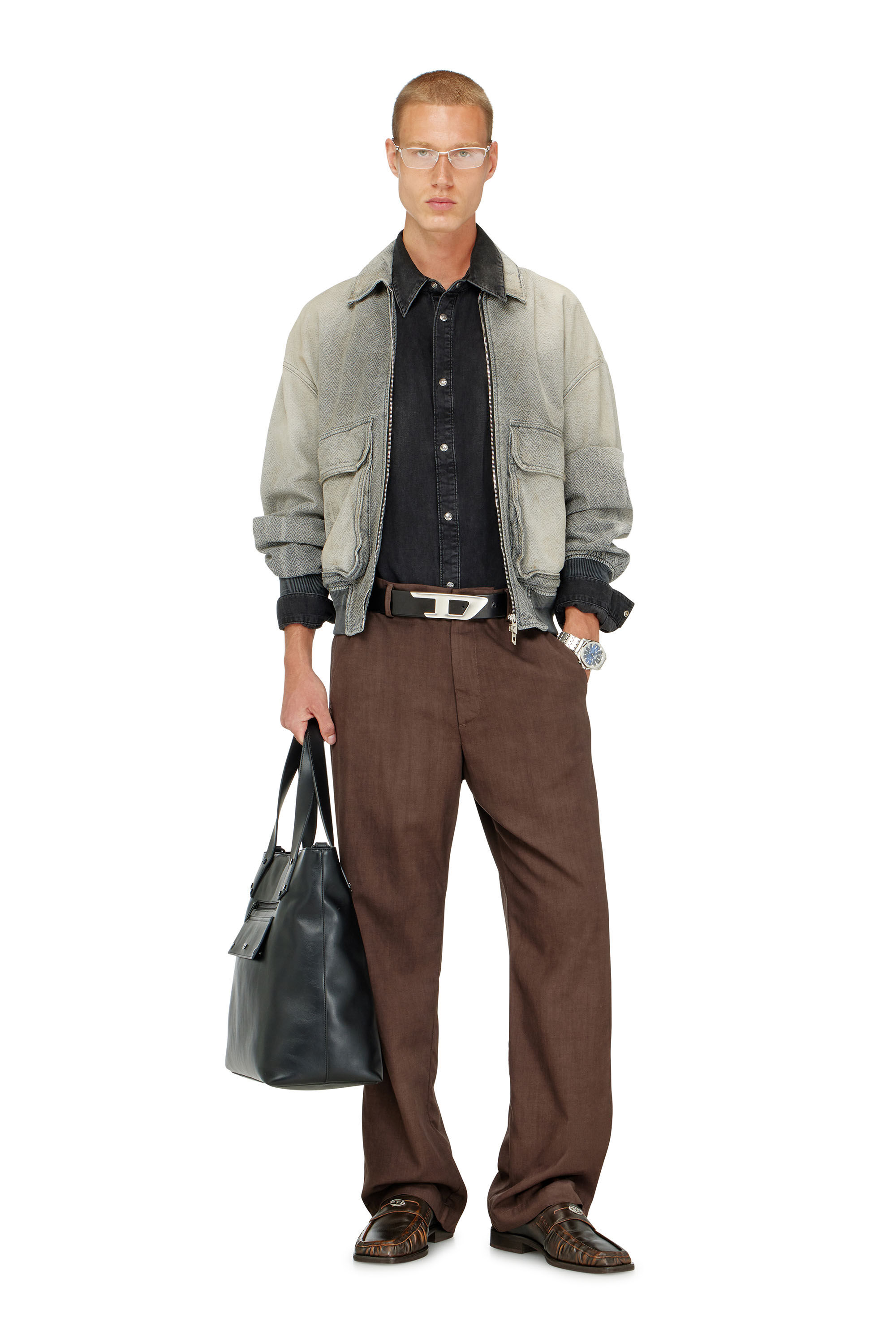Diesel - P-HANT-CHINO-AECB, Man's Chino pants in light stretch wool in null - 1