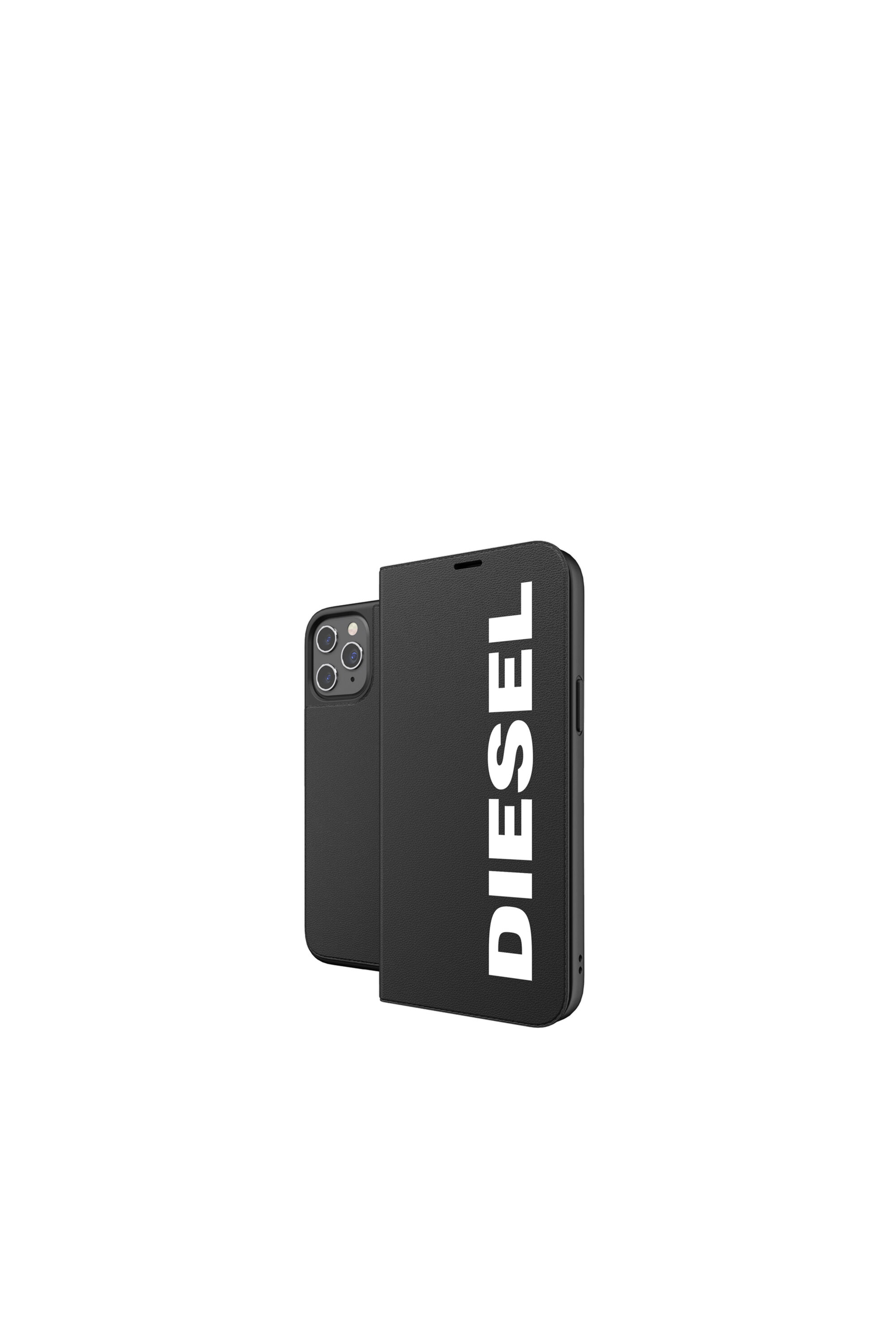 Diesel - 42487 BOOKLET CASE BOOKLET CASE, Unisex's Booklet Case Core for iPhone 12 Pro Max in Black - 1